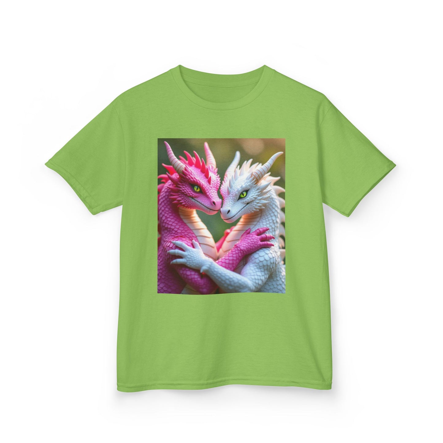 Pink & White Dragons. Fantasy kids T-shirts Kids.