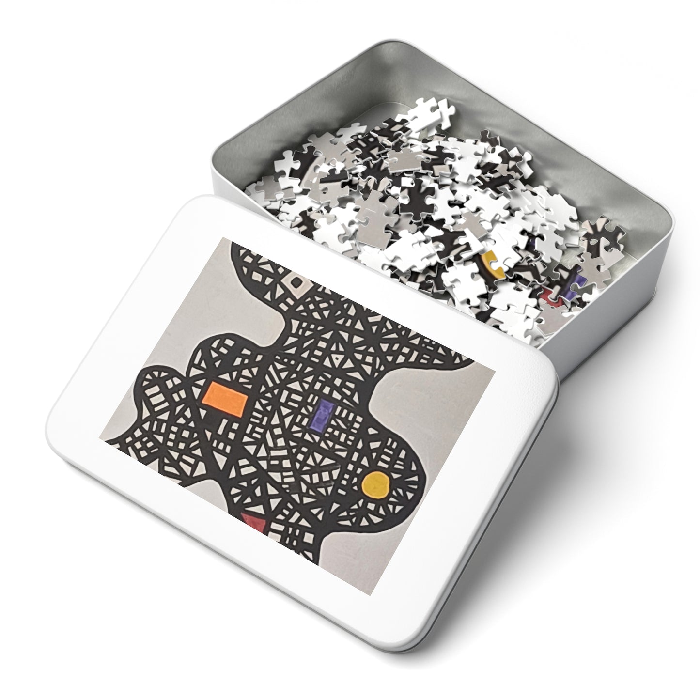 Abstract Design Jigsaw Puzzle with Tin, 30 - 2000 pieces