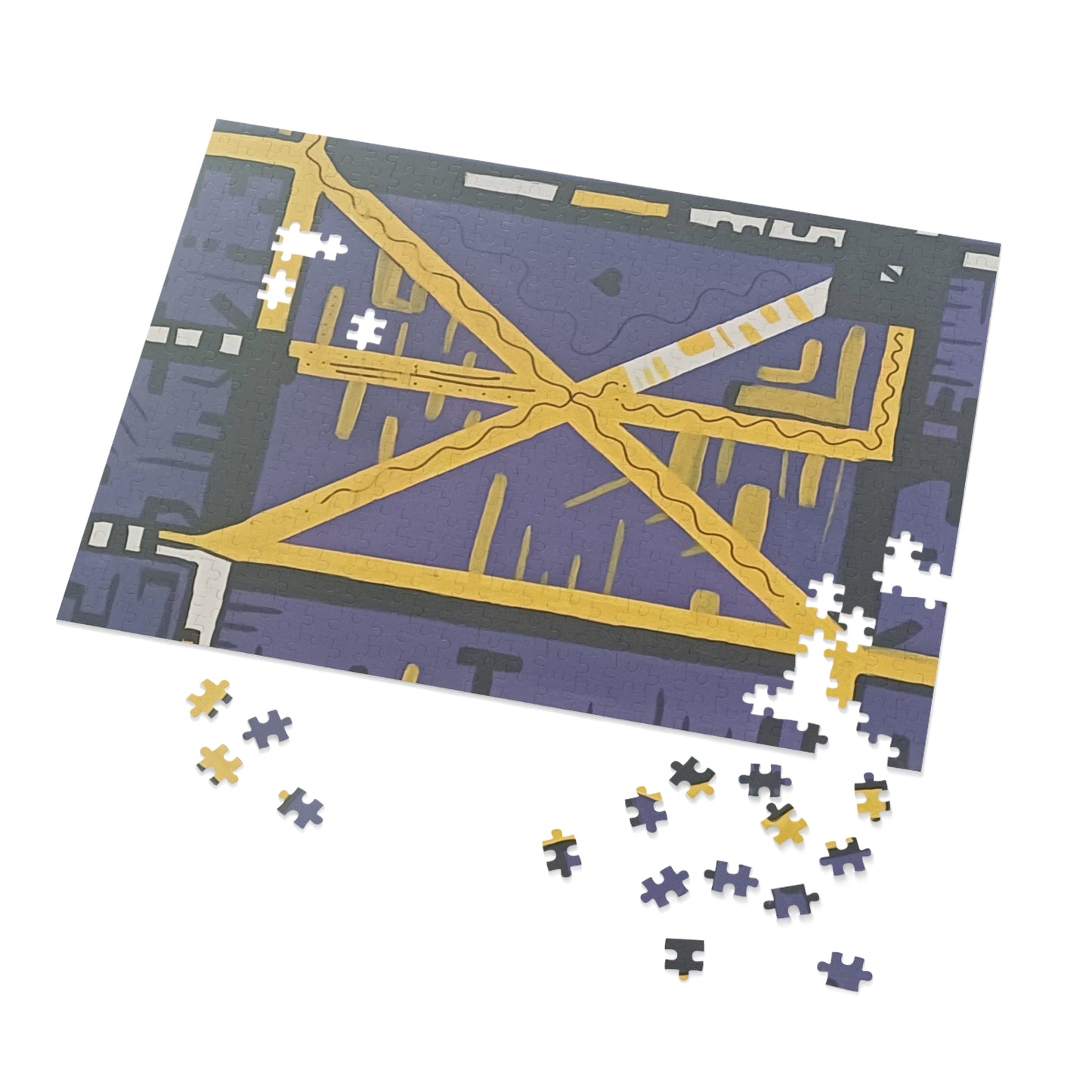 Purple Heart Jigsaw Puzzle with Tin.