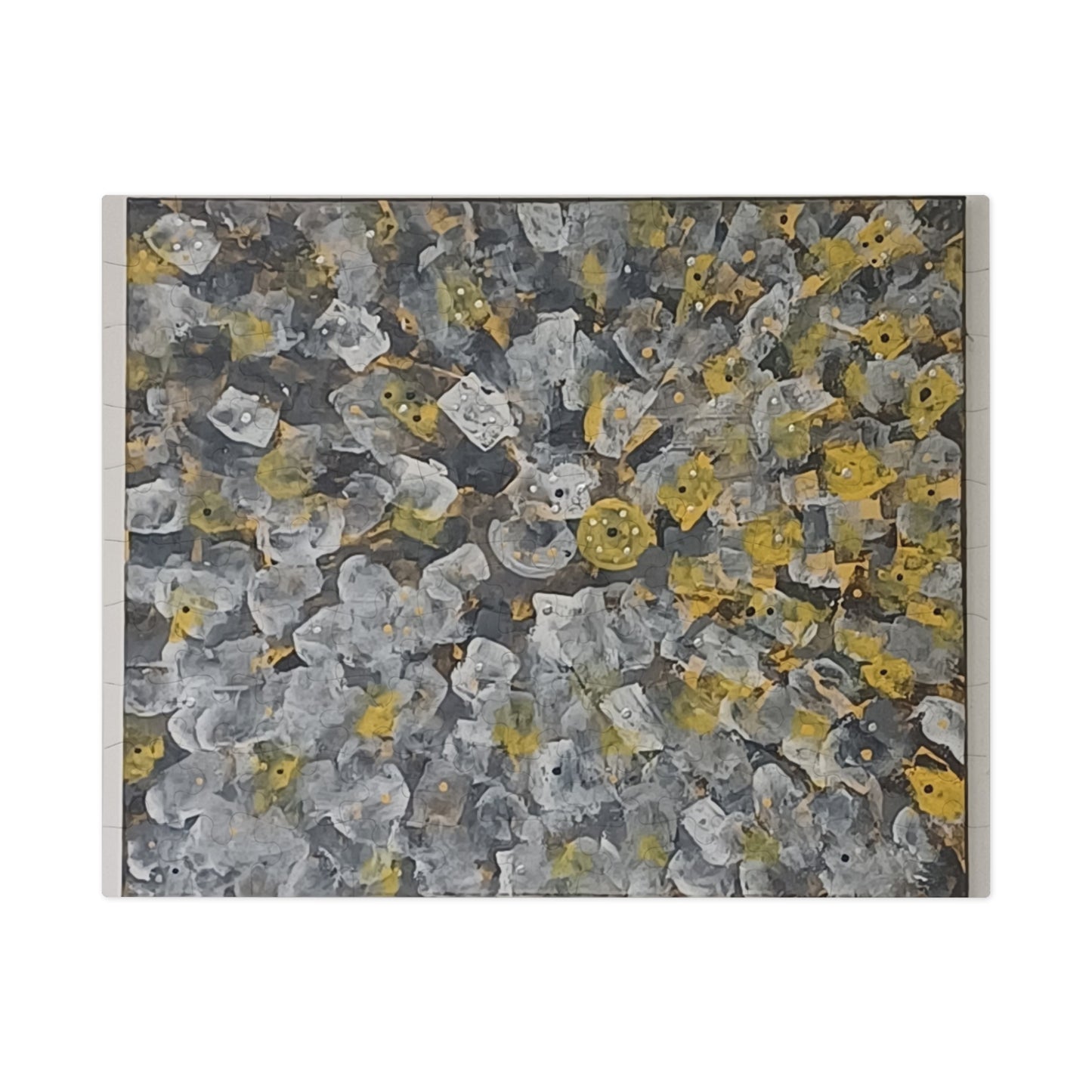 YELLOW  30 - 2000 piece Abstract Puzzle with Tin.