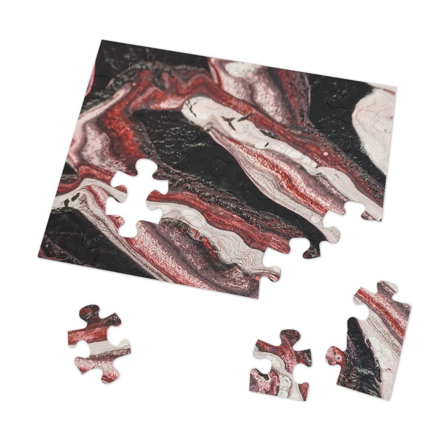 Abstract Waves Jigsaw Puzzle with Tin 6 variants upto 2000 pieces.