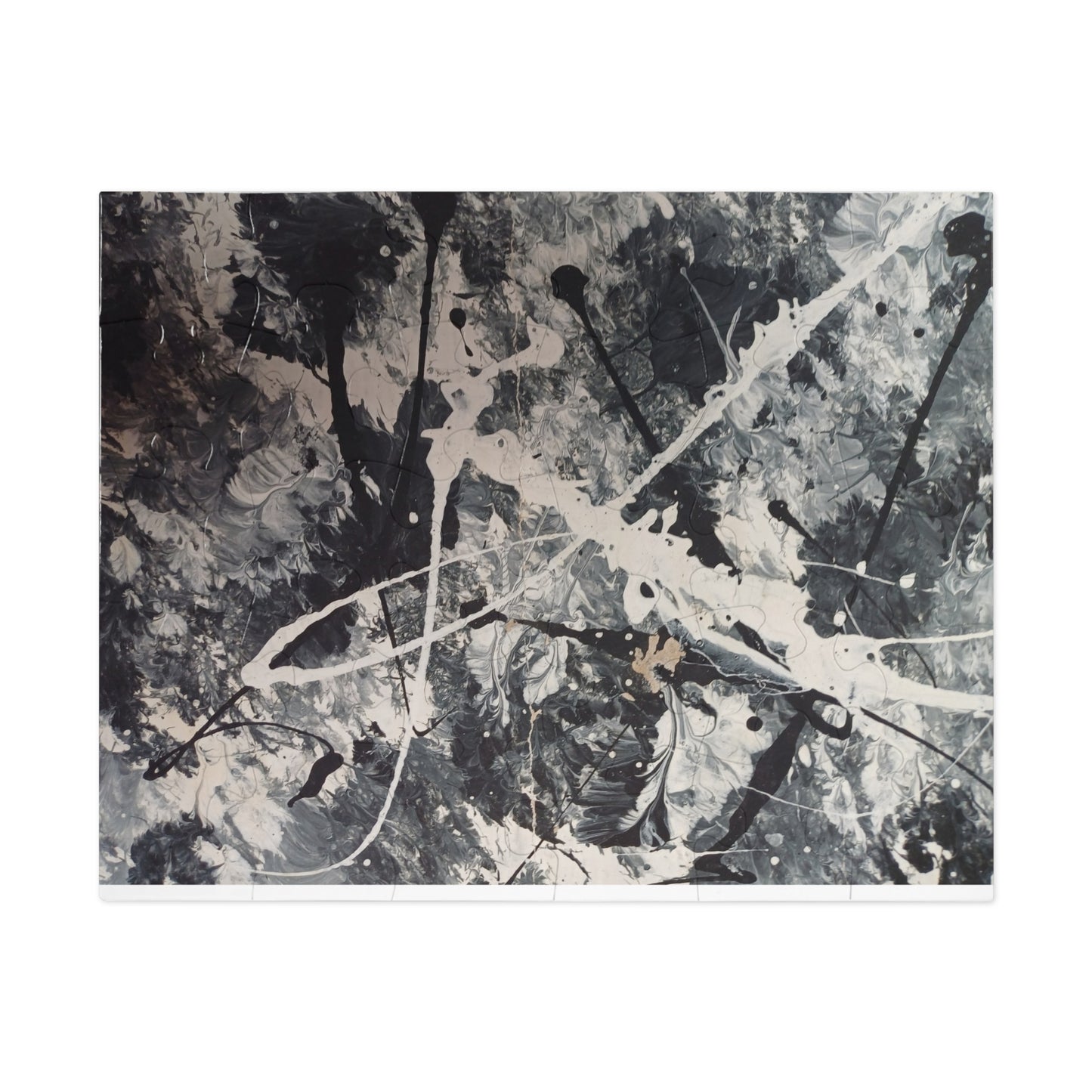 Abstract Black & White Jigsaw Puzzle with Tin. 6 variants upto 2000 pieces.