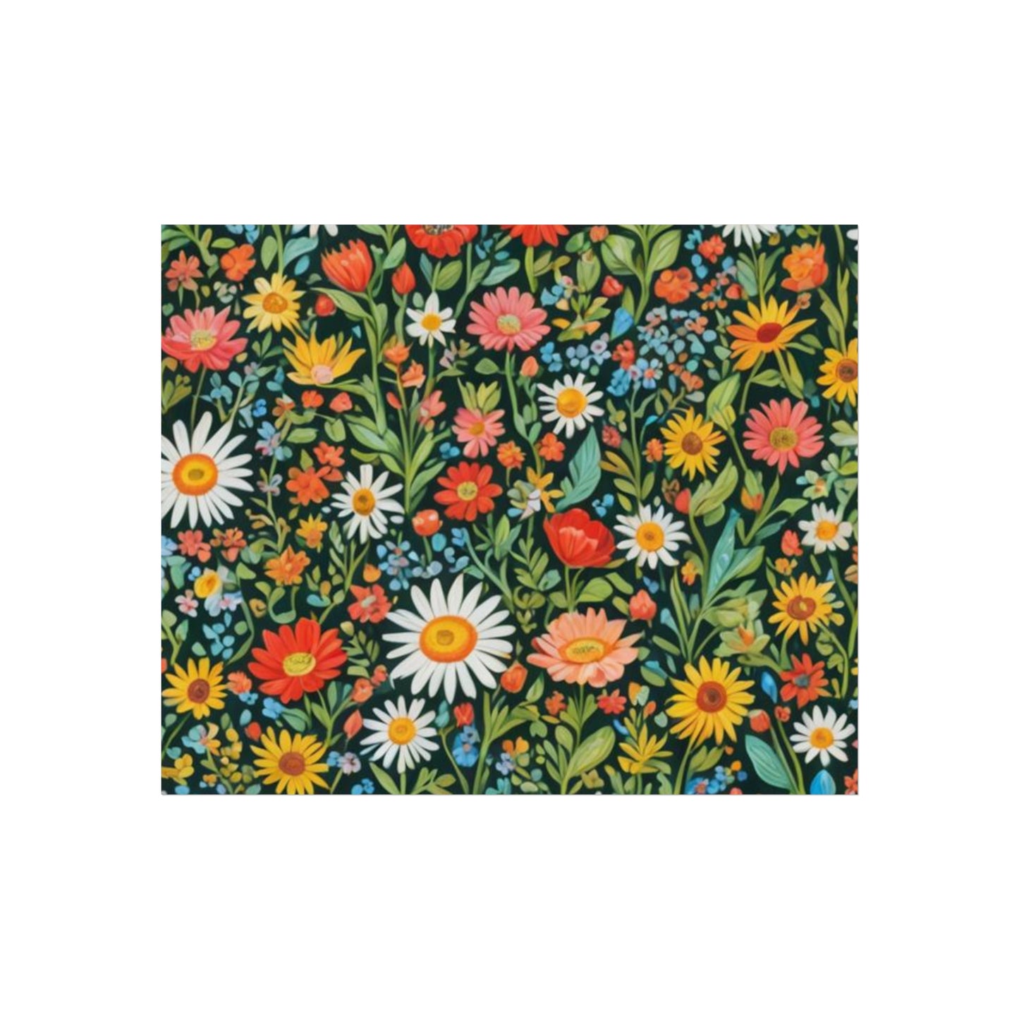 Funky Flowers Glicée Posters