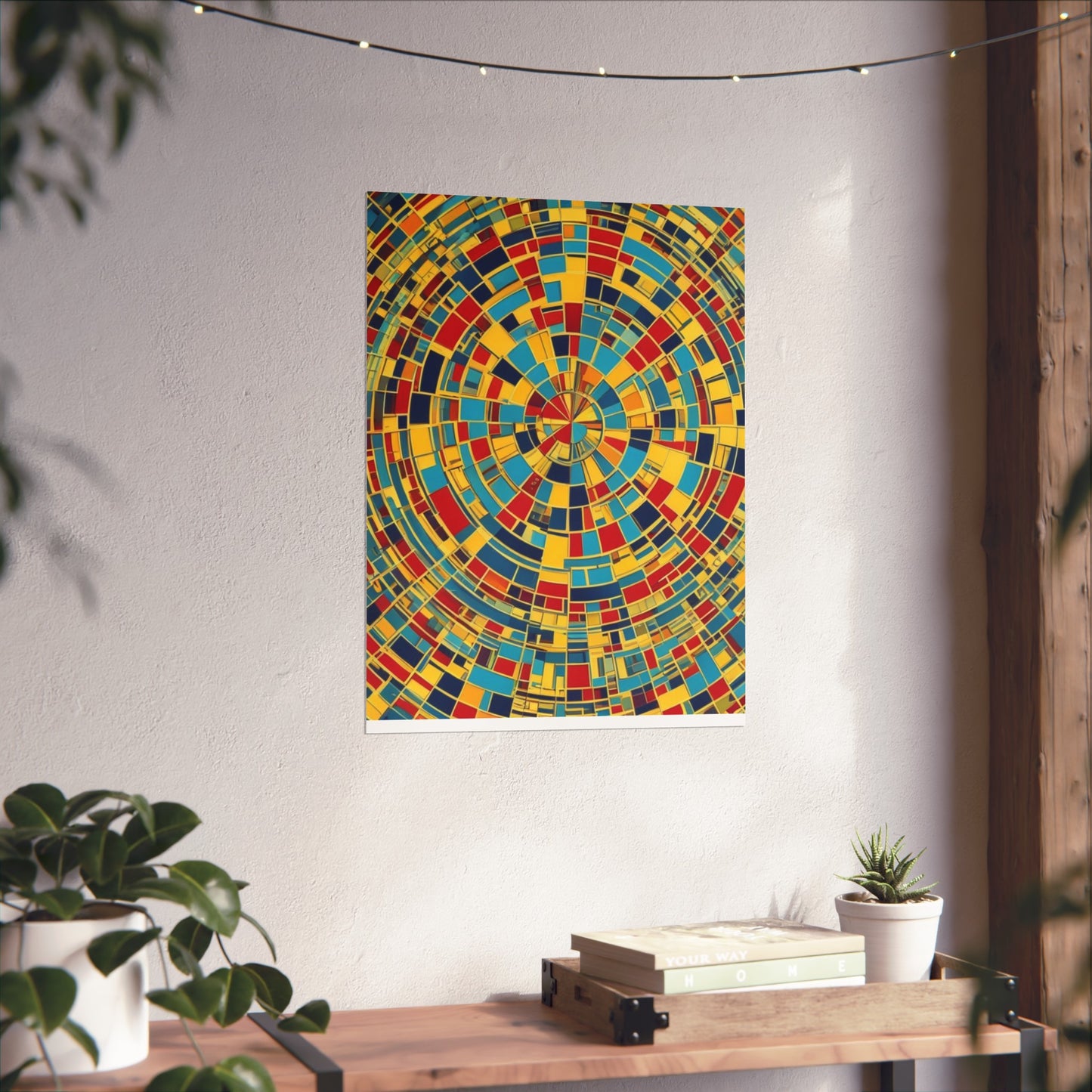 Colorful Abstract Giclée Postert various sizes.