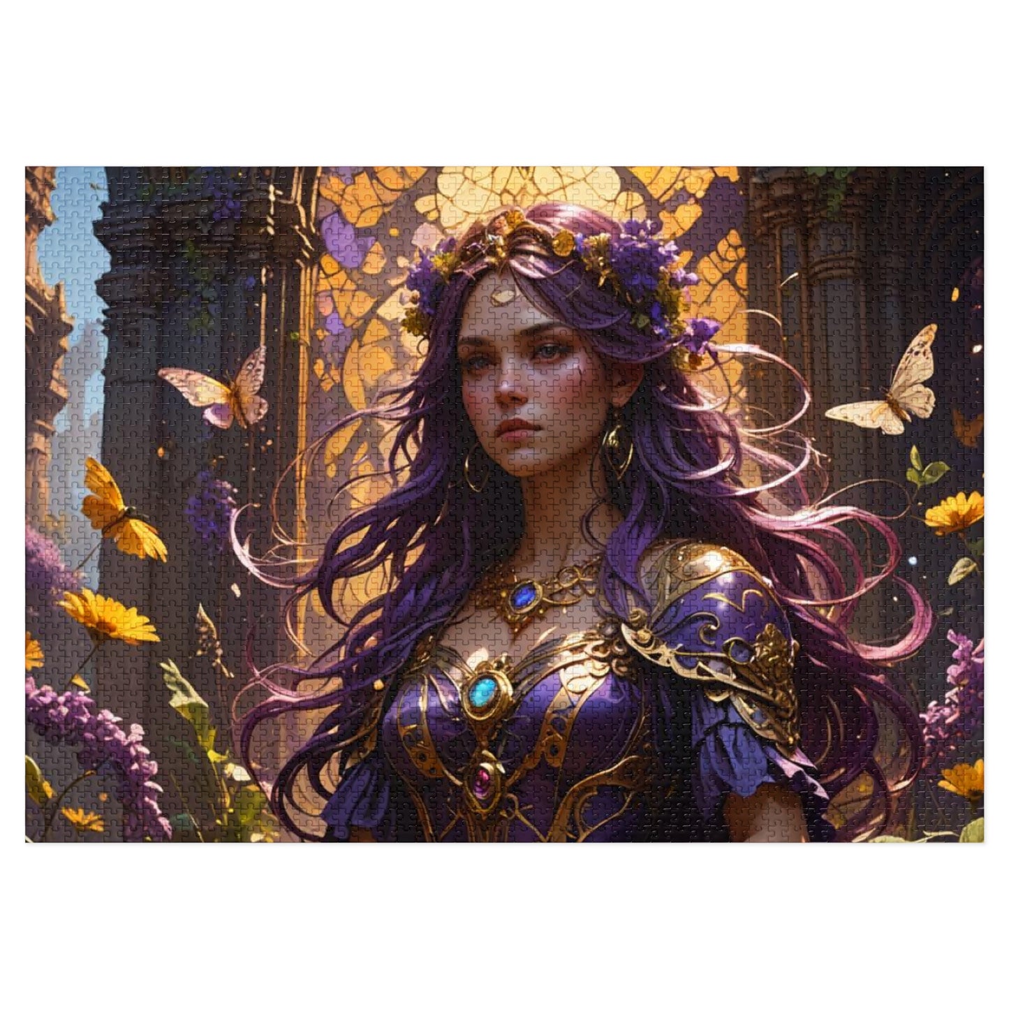 Enchanted Lady purple Puzzle