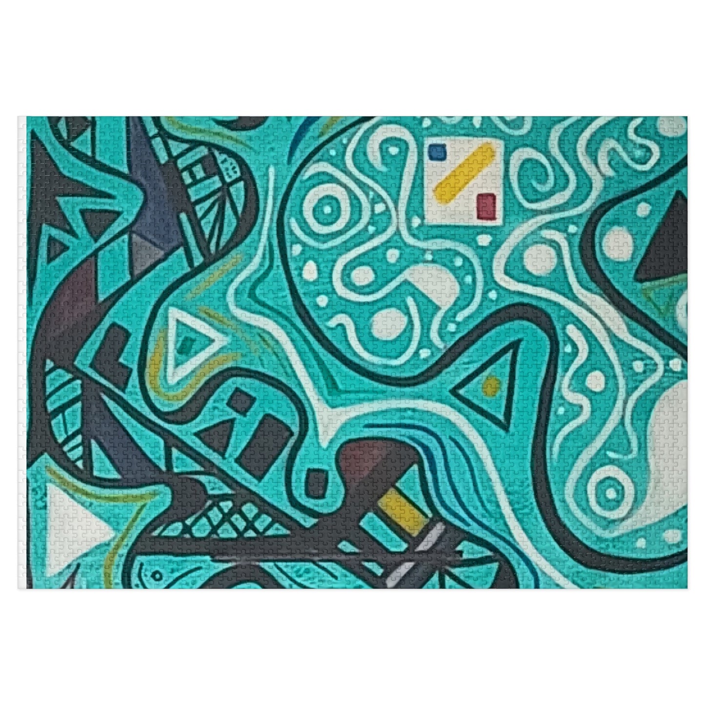 5.   Upto 2000 piece Abstract Jigsaw Puzzle with Tin