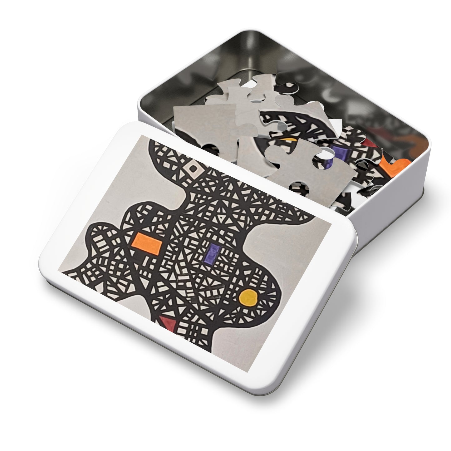 Abstract Design Jigsaw Puzzle with Tin, 30 - 2000 pieces