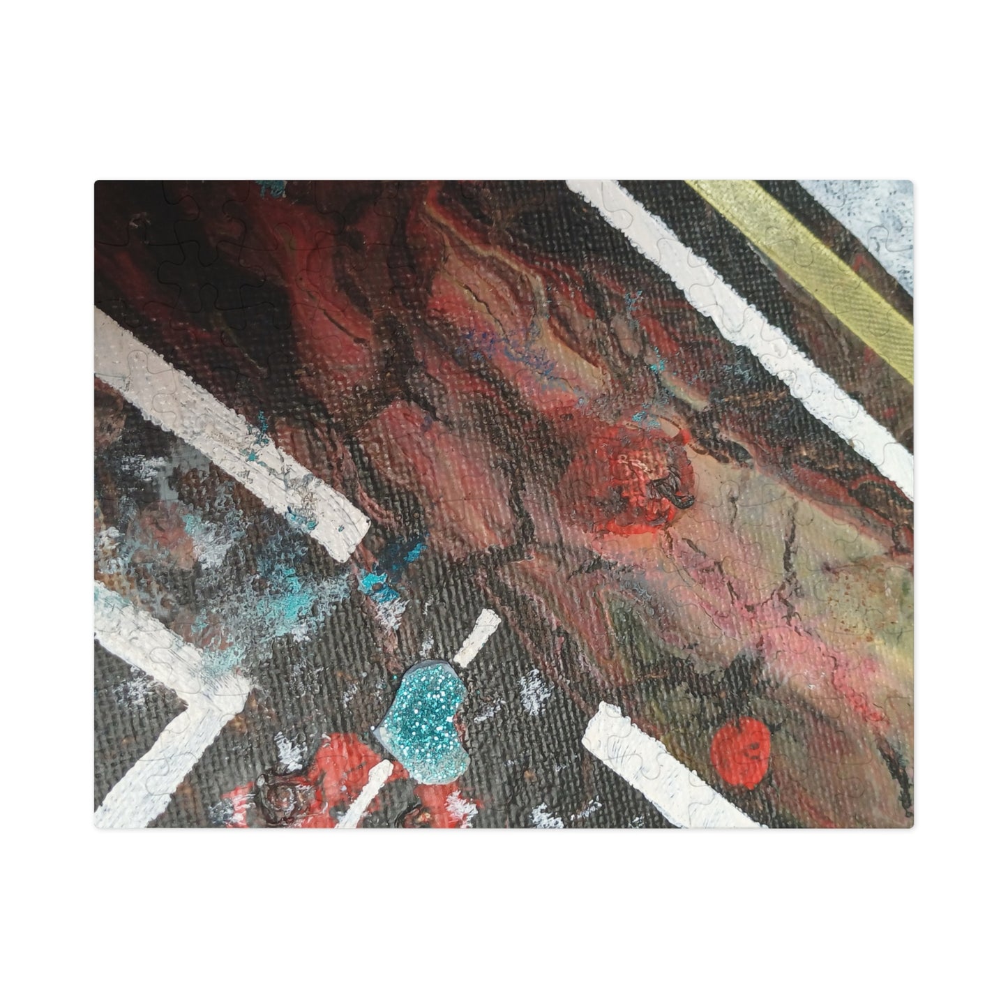 A2 Abstract Jigsaw Puzzle with Tin, 6 variants upto 2000 pieces.