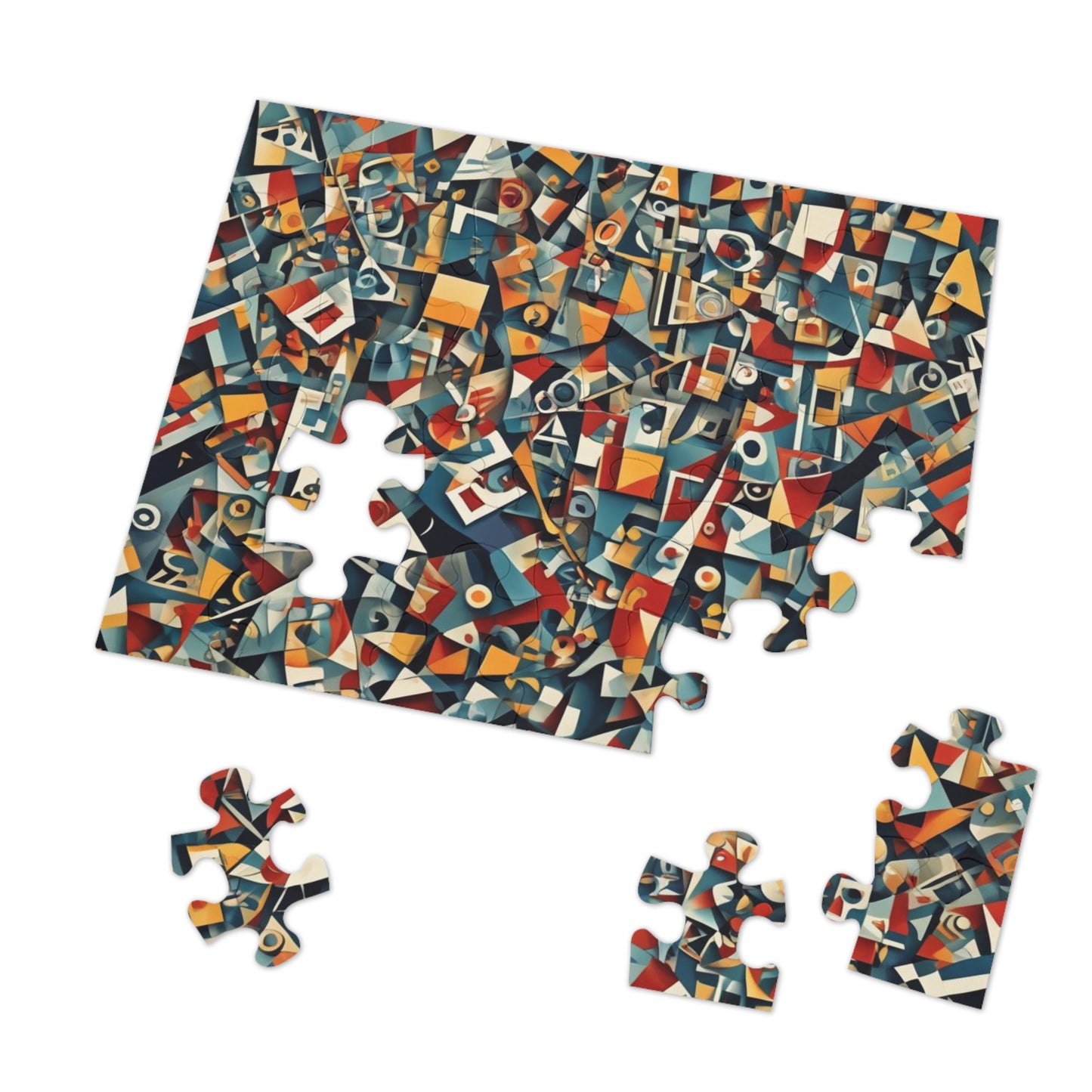 CUBISM Jigsaw Puzzle with Tin