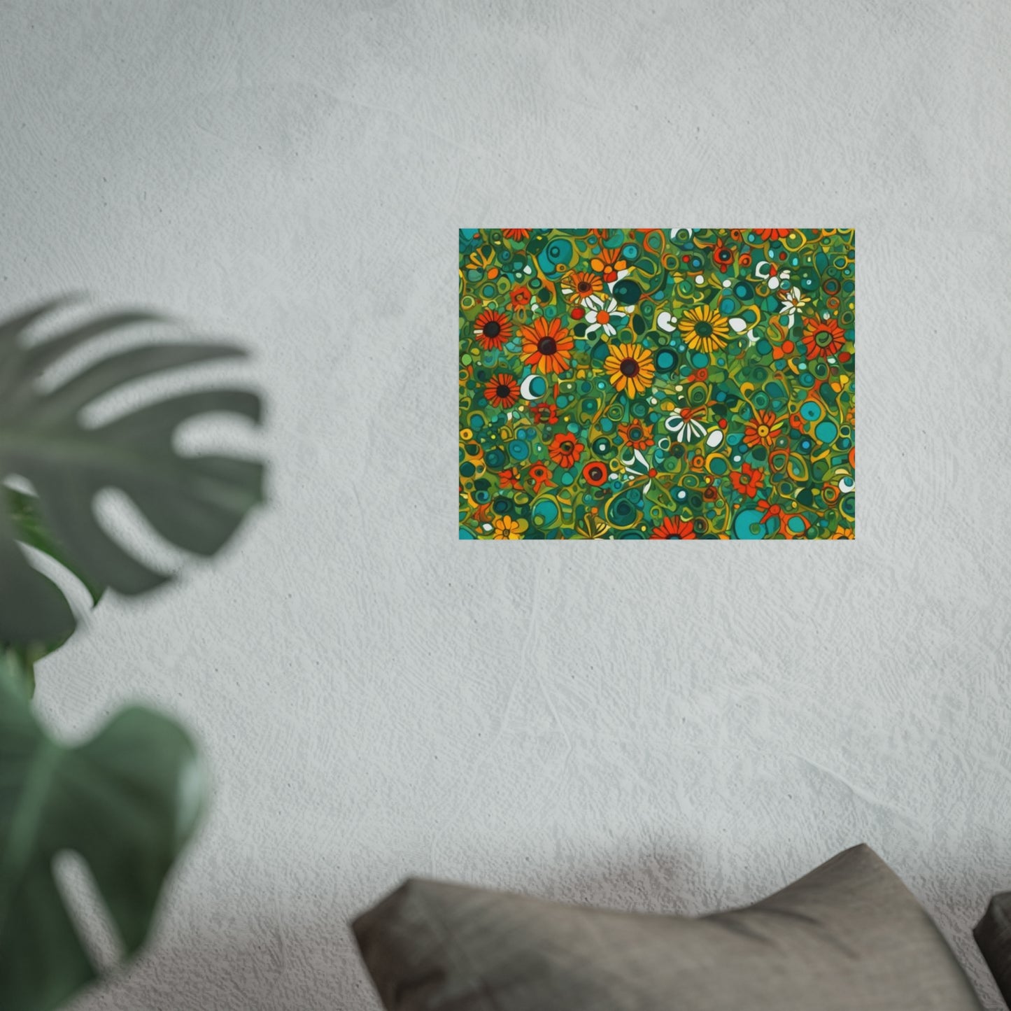 Vibrant Floral Glicée Poster. Various sizes.