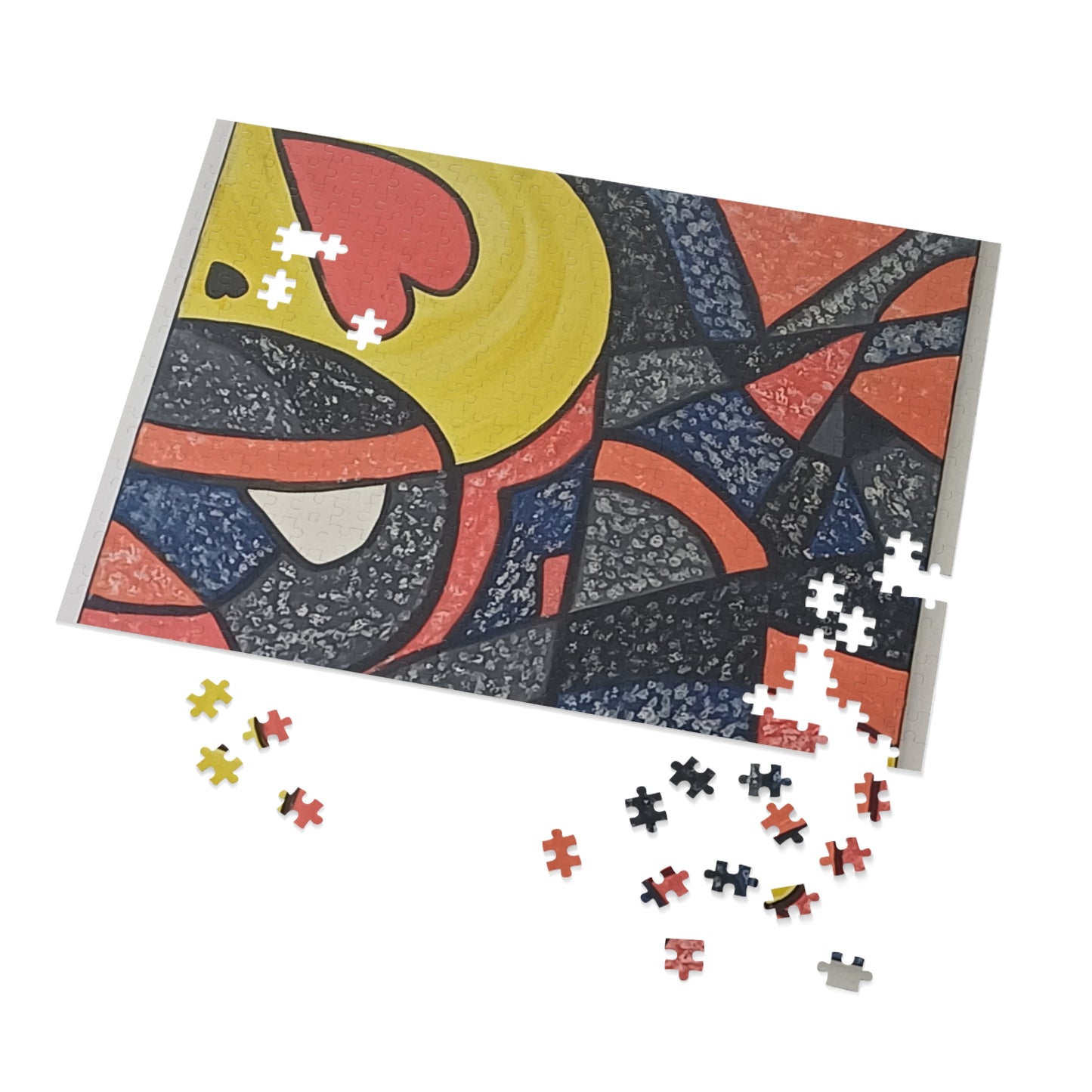 2 HEARTS  30 - 2000 pieces Abstract Puzzle in Tin.