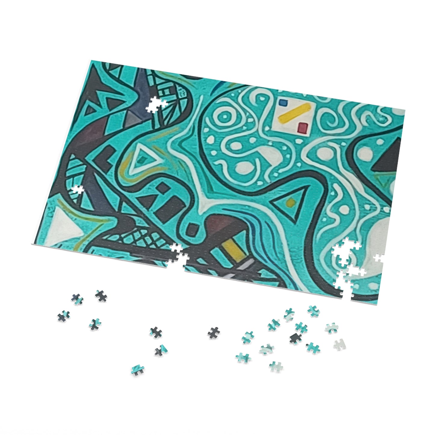 5.   Upto 2000 piece Abstract Jigsaw Puzzle with Tin