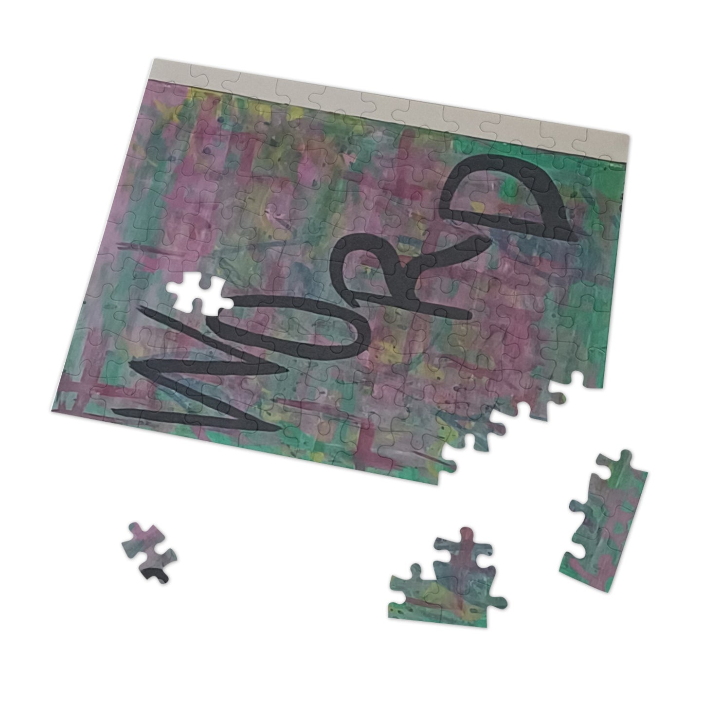 4 LETTER WORD 6 variants upto 2000 piece Abstract Art Jigsaw Puzzle with Tin.