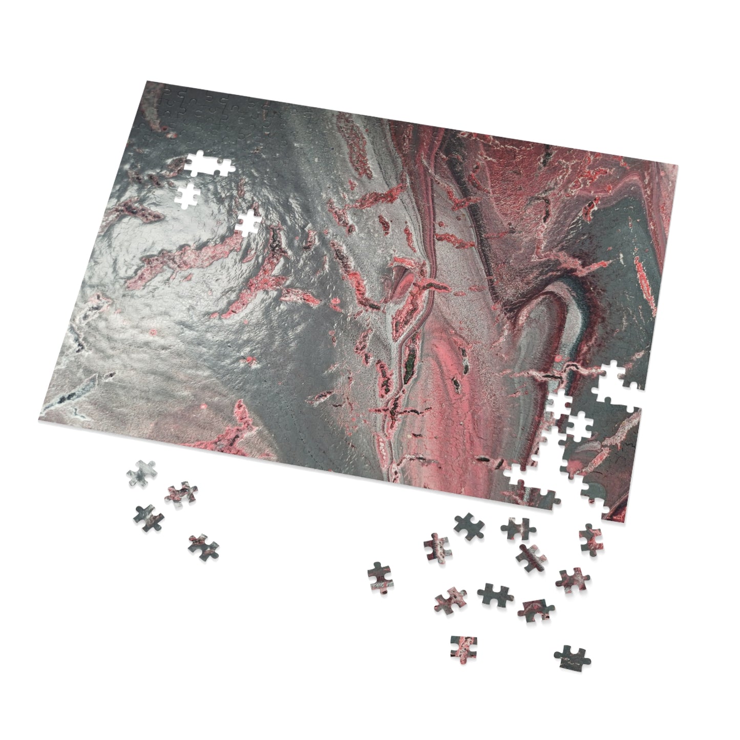 Elegant Grey & Pink Jigsaw Puzzle with Tin - Upto 2000 pieces
