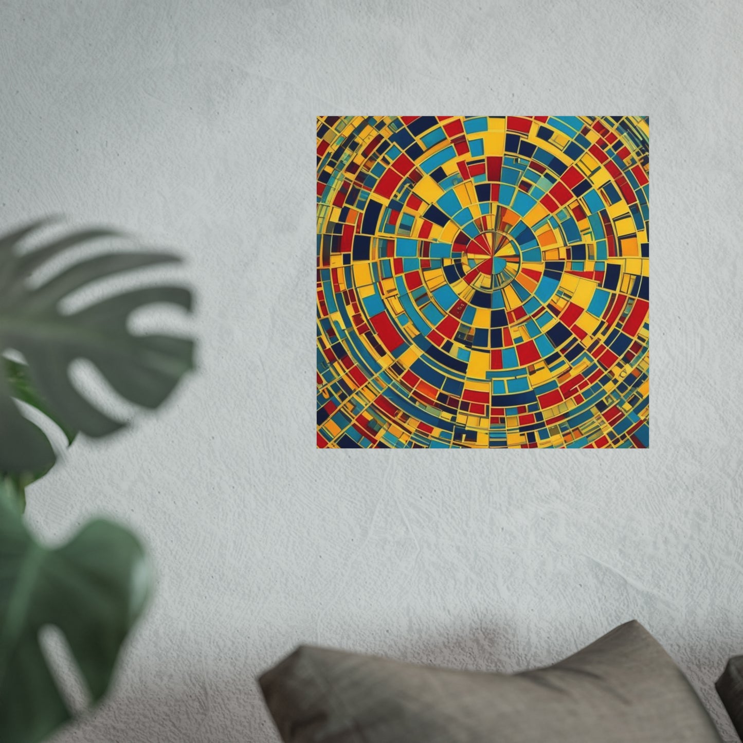 Colorful Abstract Giclée Postert various sizes.