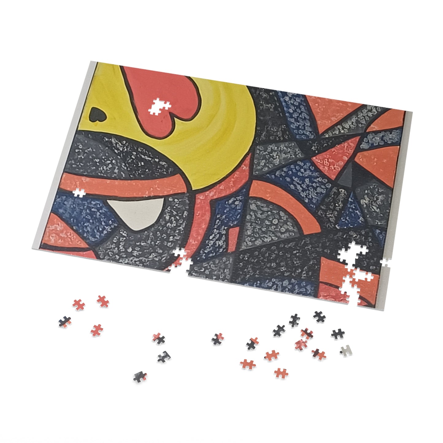 2 HEARTS  30 - 2000 pieces Abstract Puzzle in Tin.