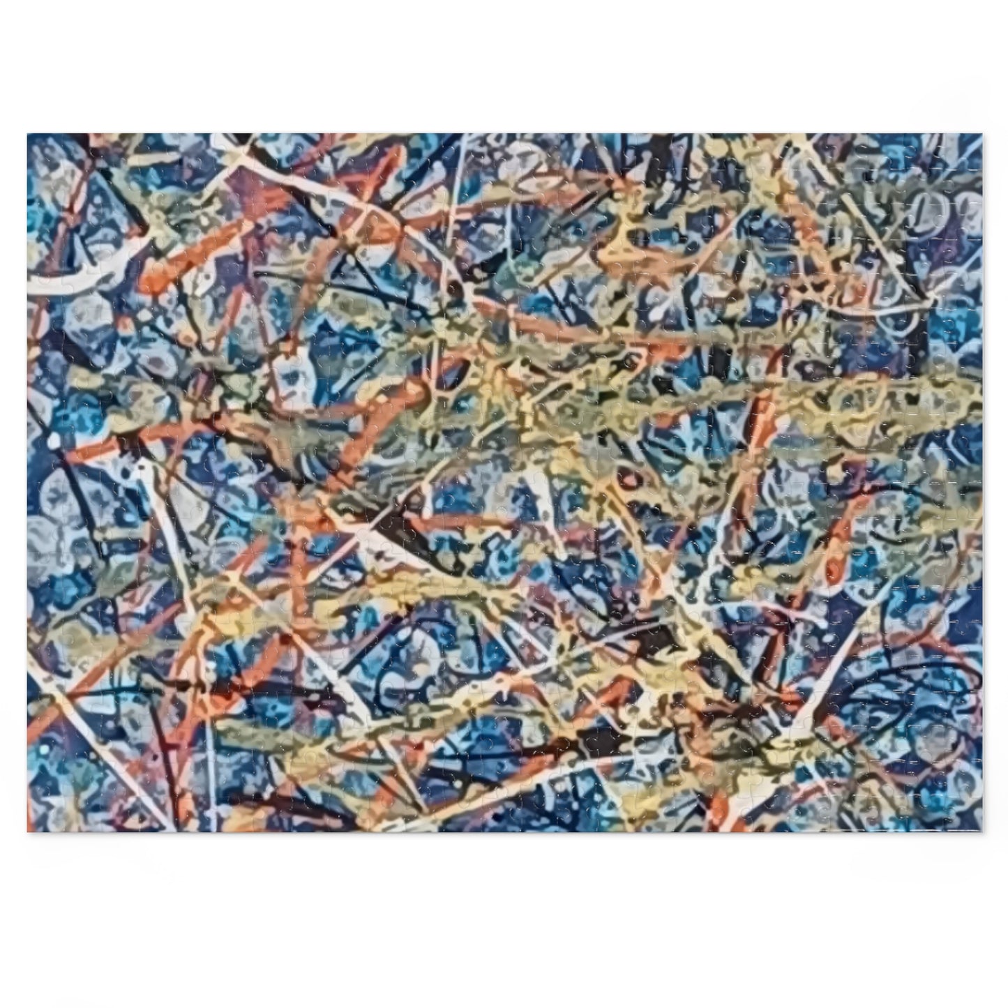 Blue Blitz Abstract Art Jigsaw Puzzle 30 - 2000 pieces