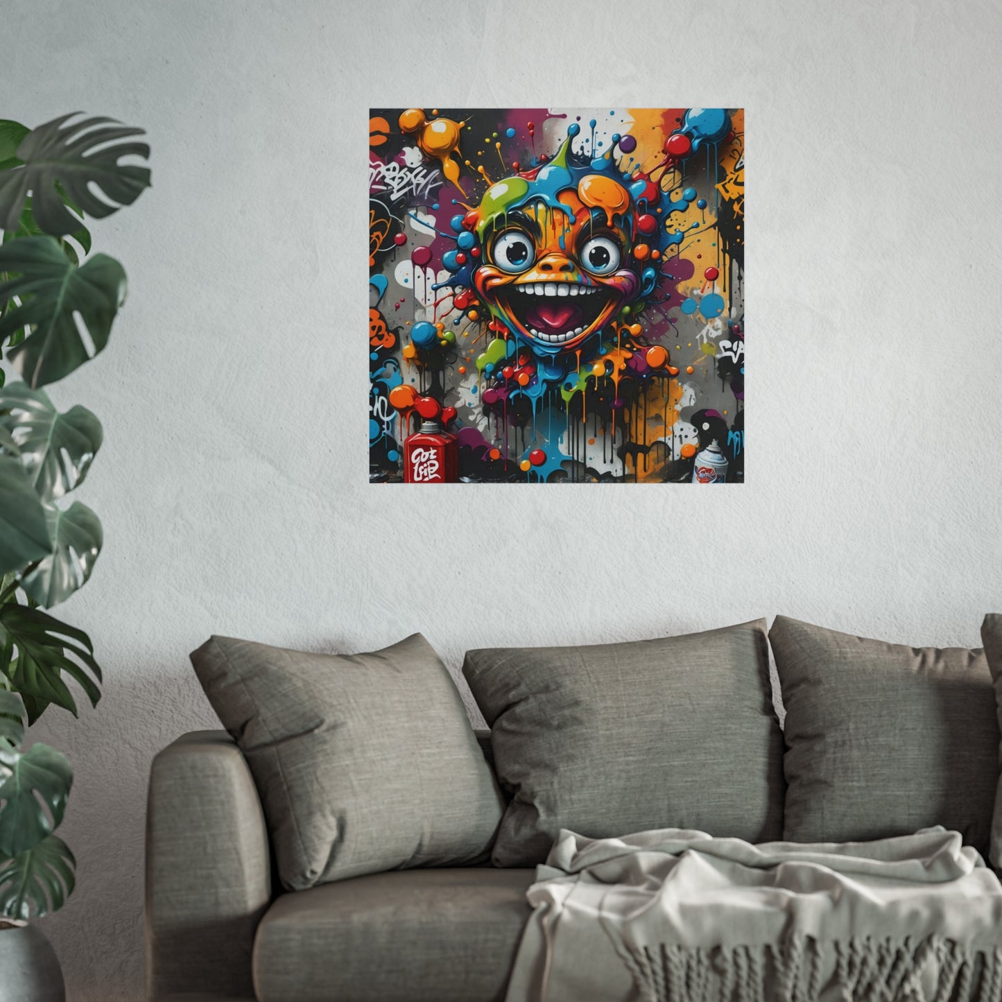 Vibrant Urban Art Print, Colorful Wall Decor, Graffiti Art Poster, Modern [...]