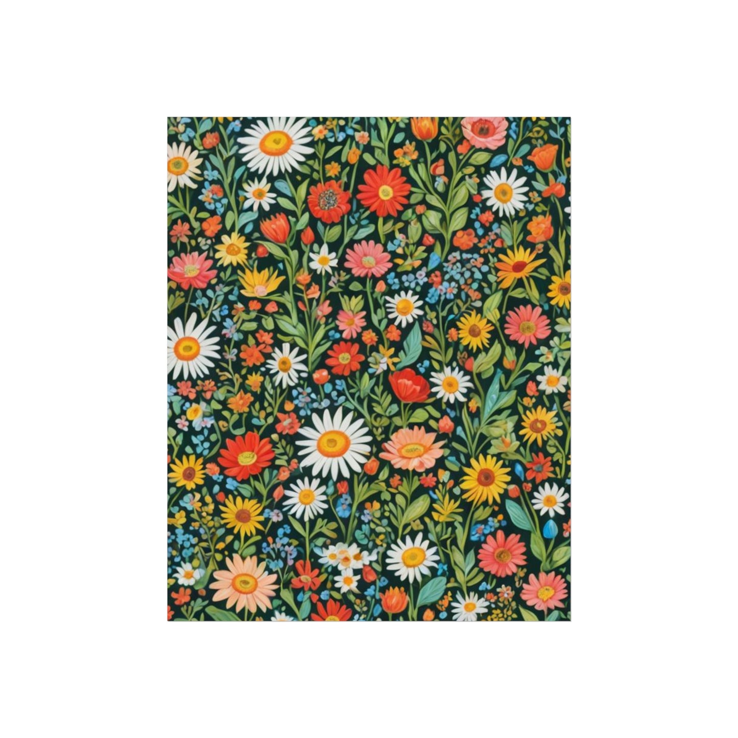 Funky Flowers Glicée Posters