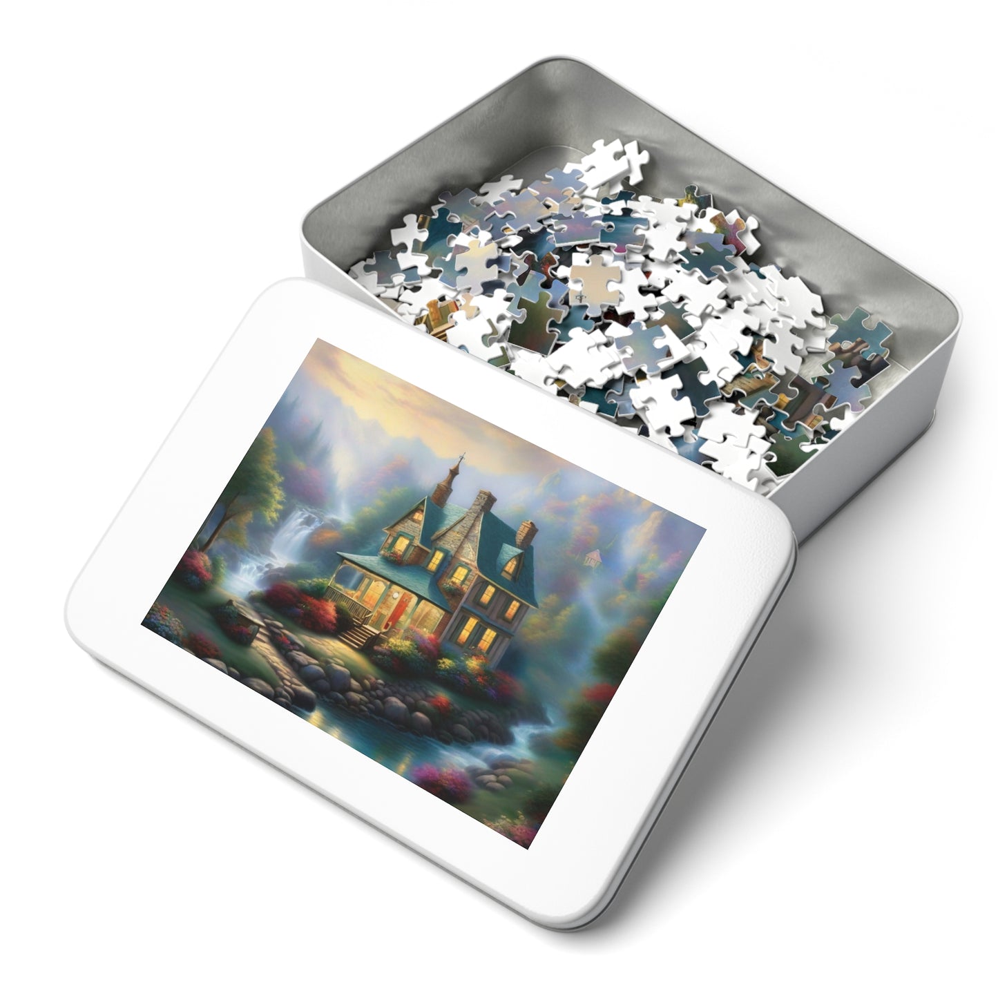Dreamy Home Puzzle with Tin