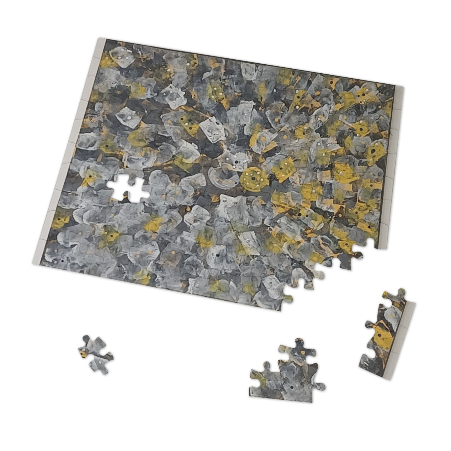 YELLOW  30 - 2000 piece Abstract Puzzle with Tin.