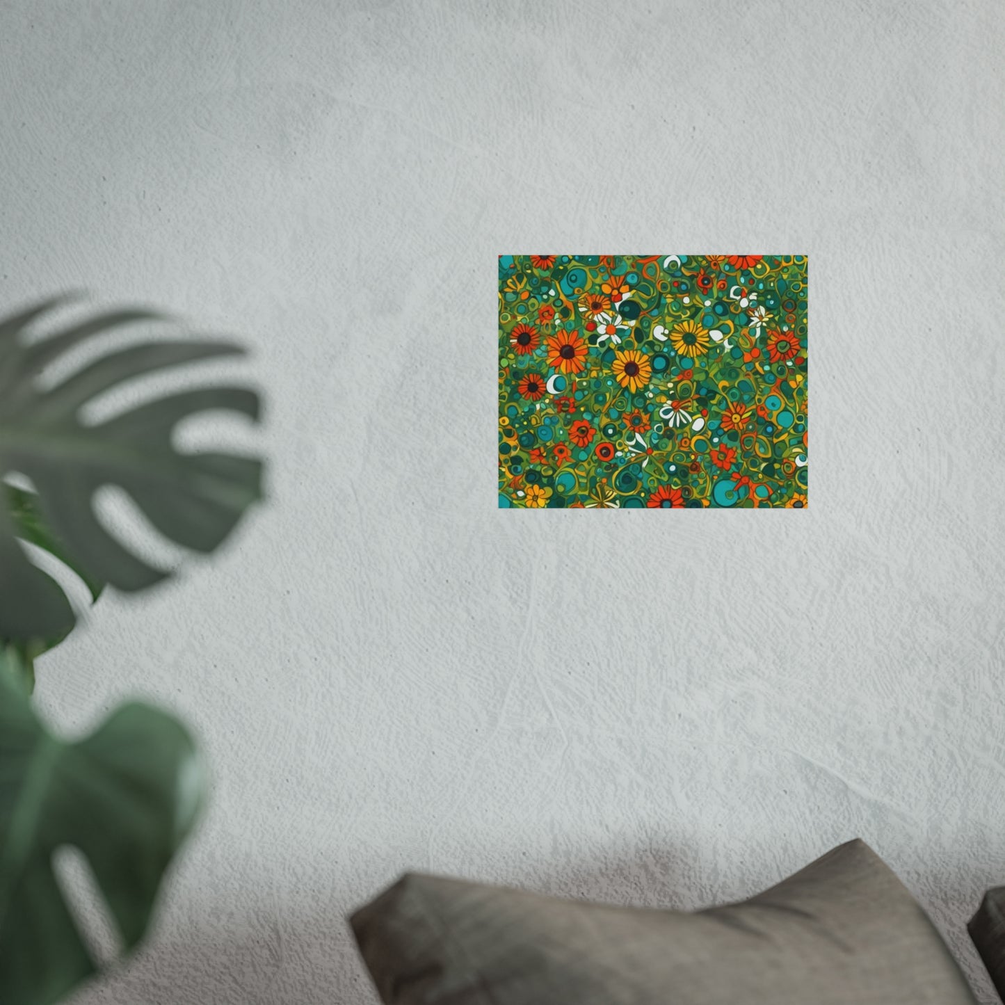 Vibrant Floral Glicée Poster. Various sizes.