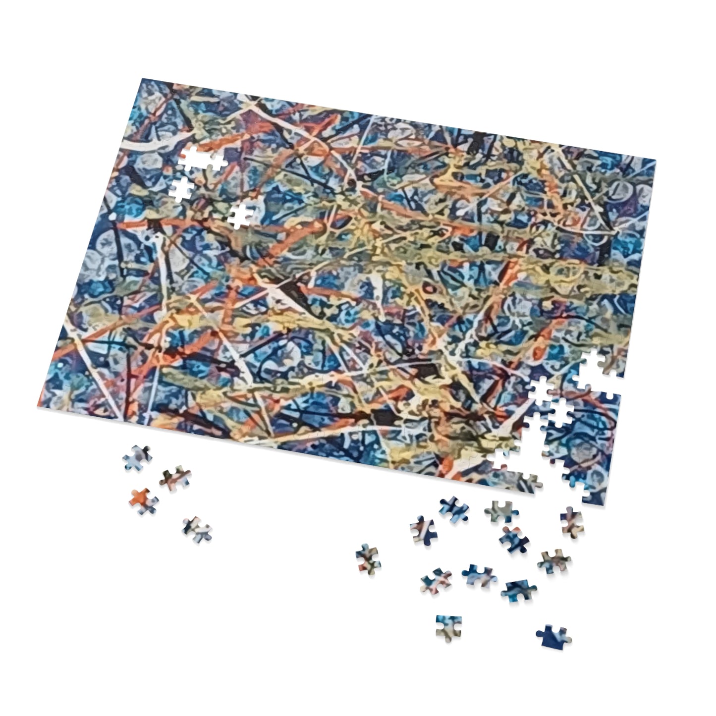Blue Blitz Abstract Art Jigsaw Puzzle 30 - 2000 pieces