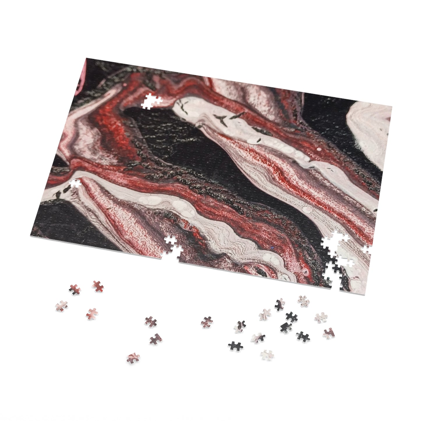 Abstract Waves Jigsaw Puzzle with Tin 6 variants upto 2000 pieces.