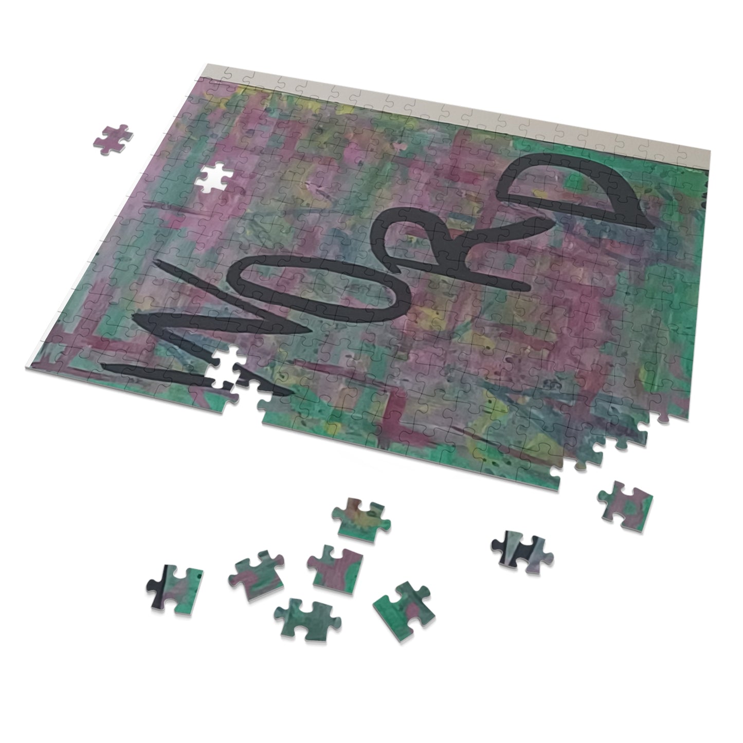 4 LETTER WORD 6 variants upto 2000 piece Abstract Art Jigsaw Puzzle with Tin.