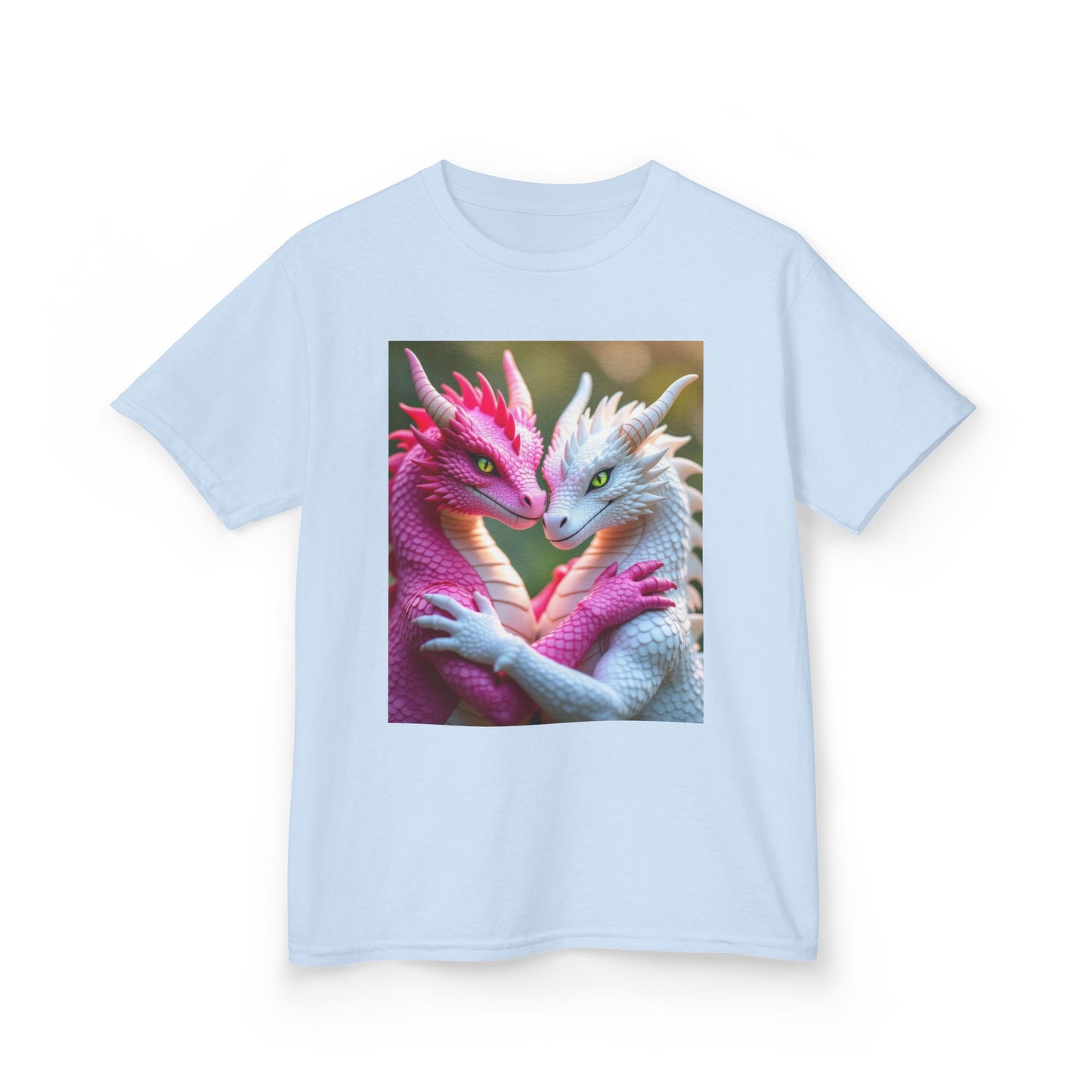 Pink & White Dragons. Fantasy kids T-shirts Kids.