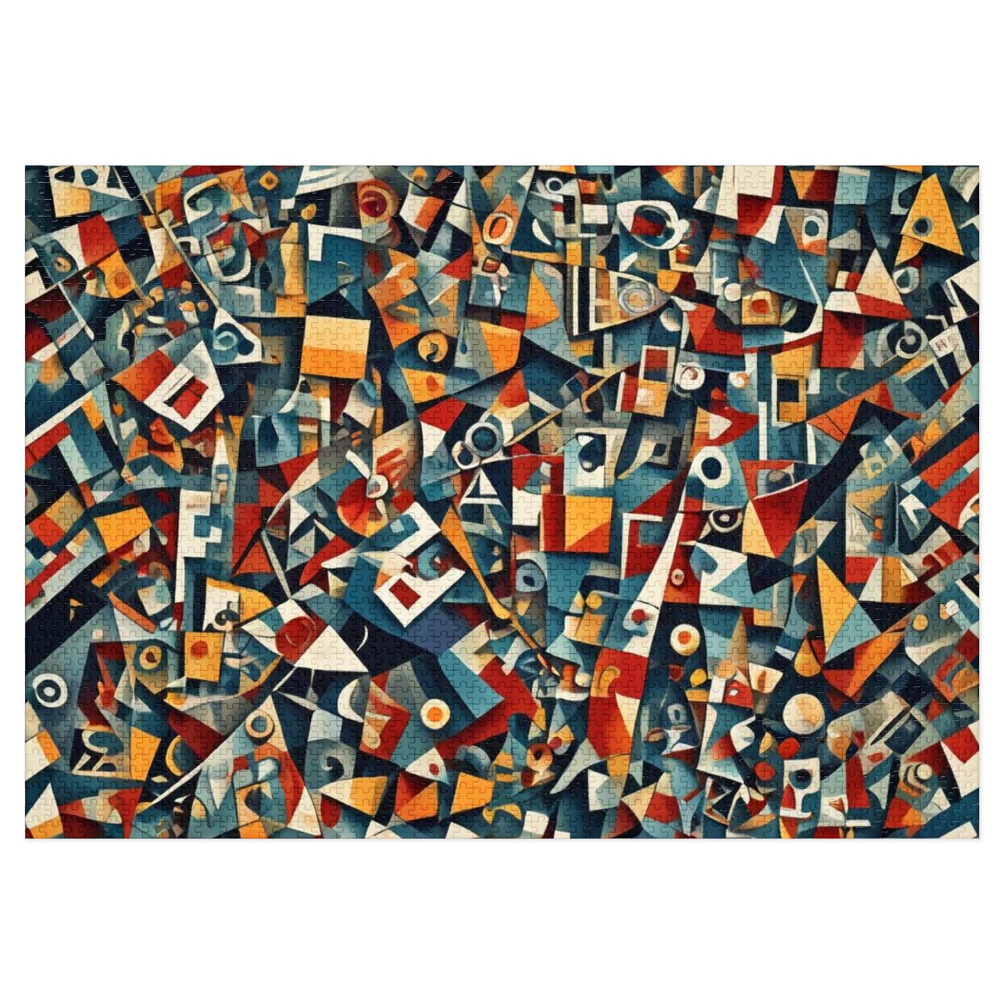 CUBISM Jigsaw Puzzle with Tin