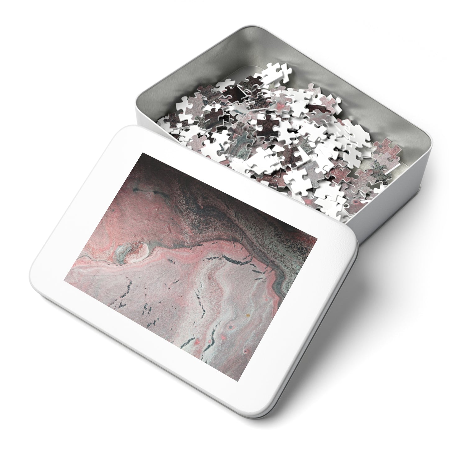 Abstract Pink Fine Art Jigsaw Puzzle with Tin - 6 variants  upto 2000 pieces