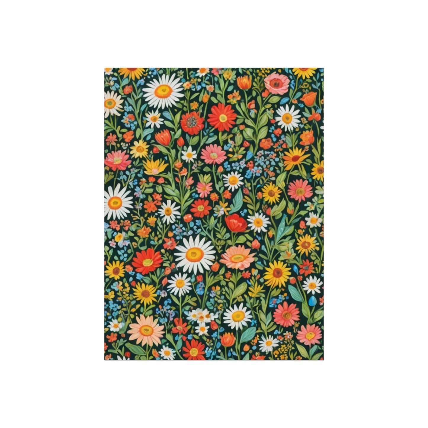 Funky Flowers Glicée Posters