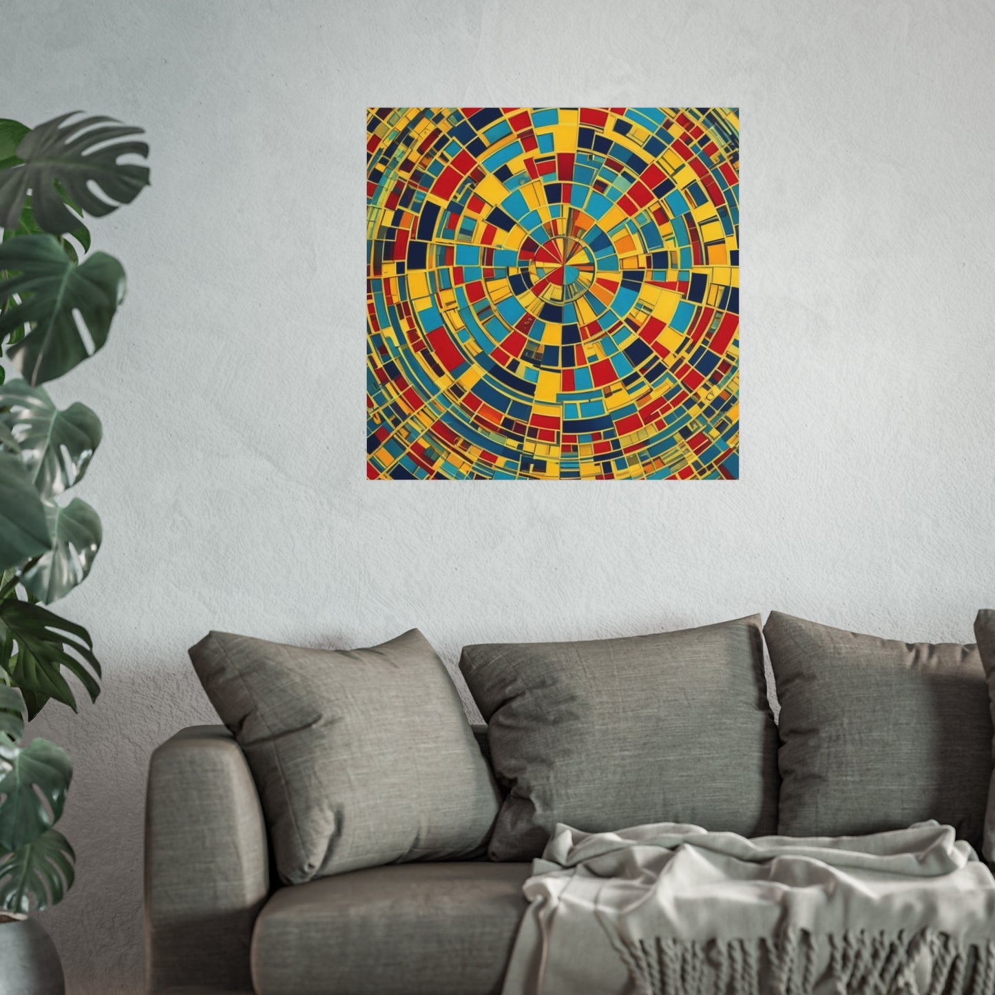 Colorful Abstract Giclée Postert various sizes.