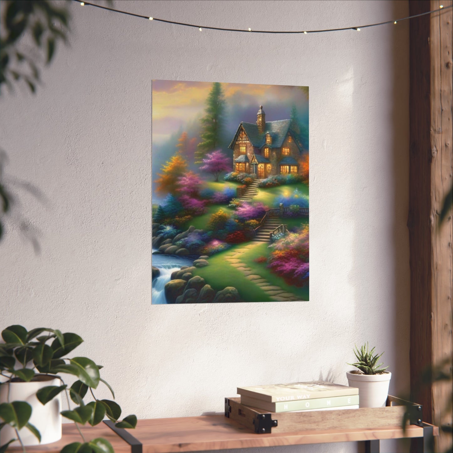 Cozy Rustic Cabin Glicée Poster