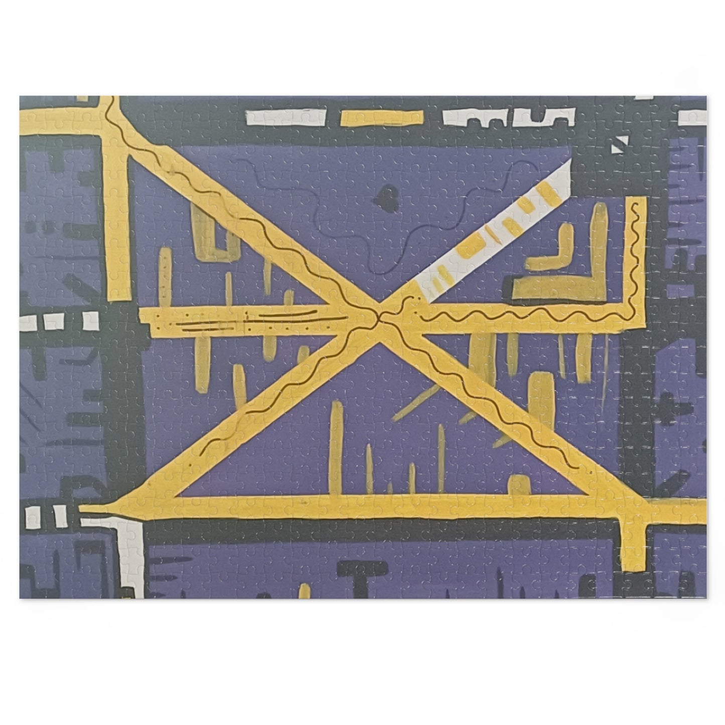 Purple Heart Jigsaw Puzzle with Tin.