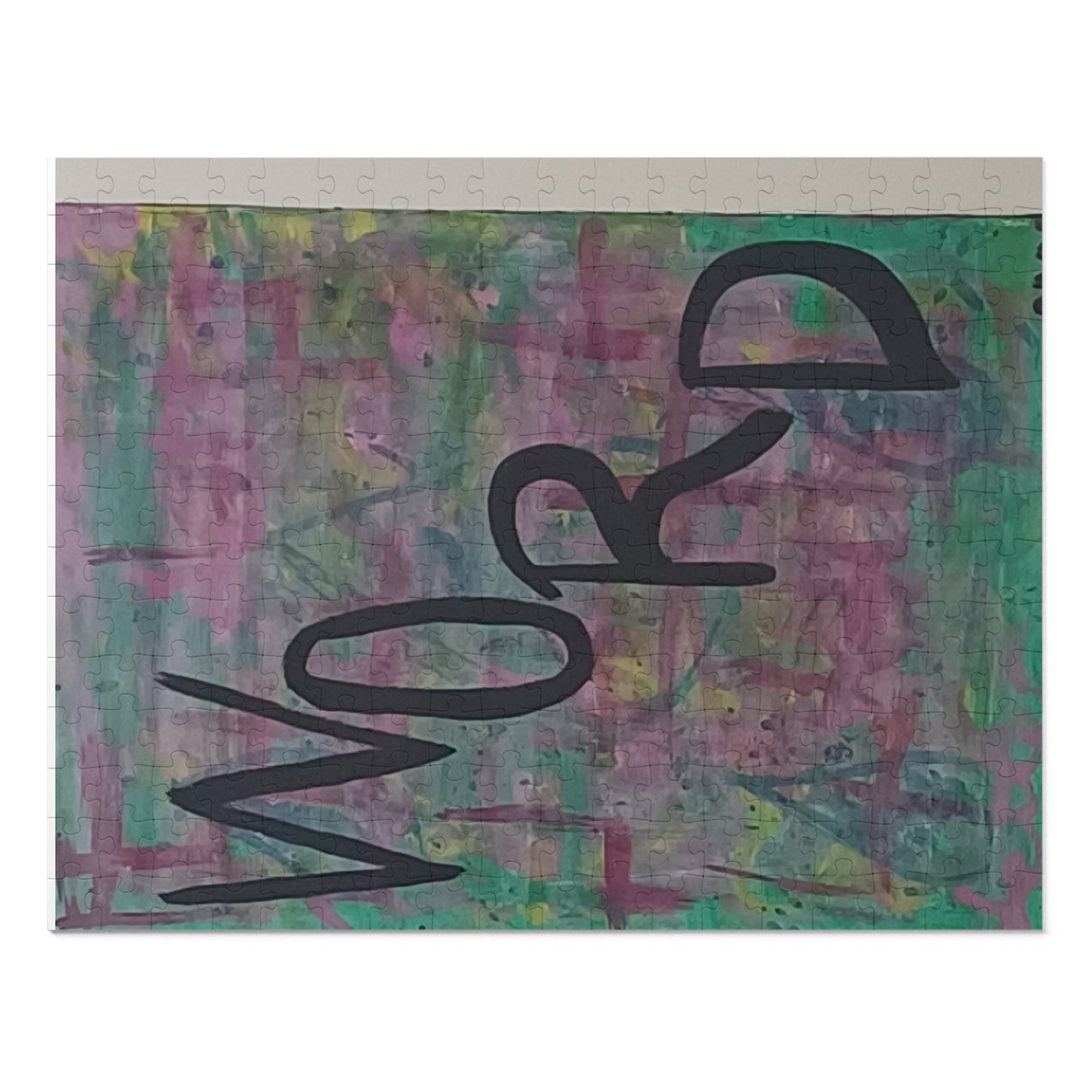 4 LETTER WORD 6 variants upto 2000 piece Abstract Art Jigsaw Puzzle with Tin.