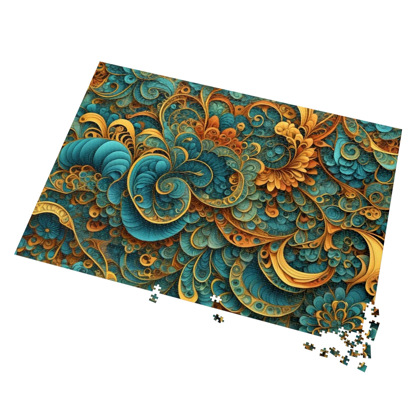 Vibrant Swirl 30 - 2000 piece Jigsaw Puzzle with Tin