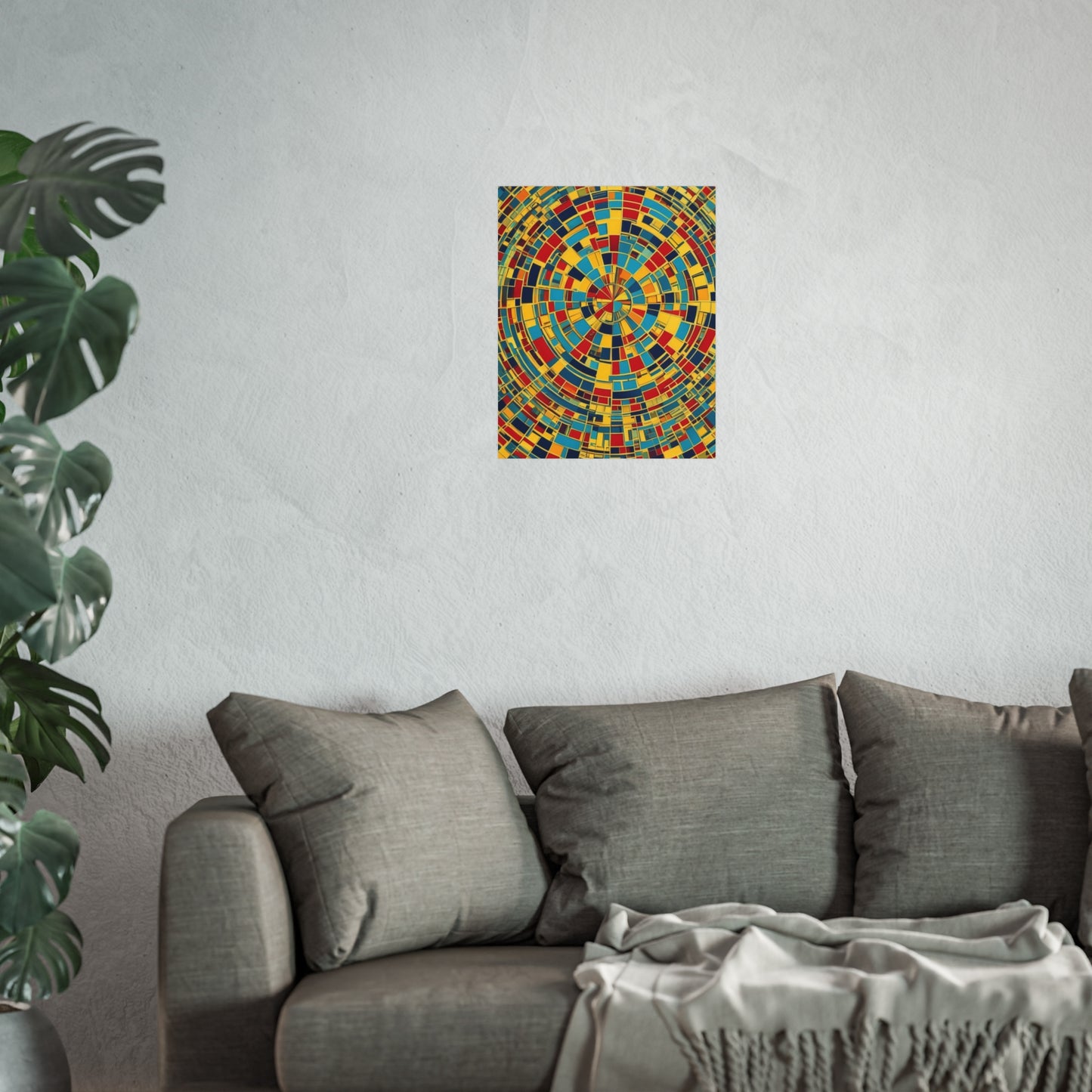 Colorful Abstract Giclée Postert various sizes.
