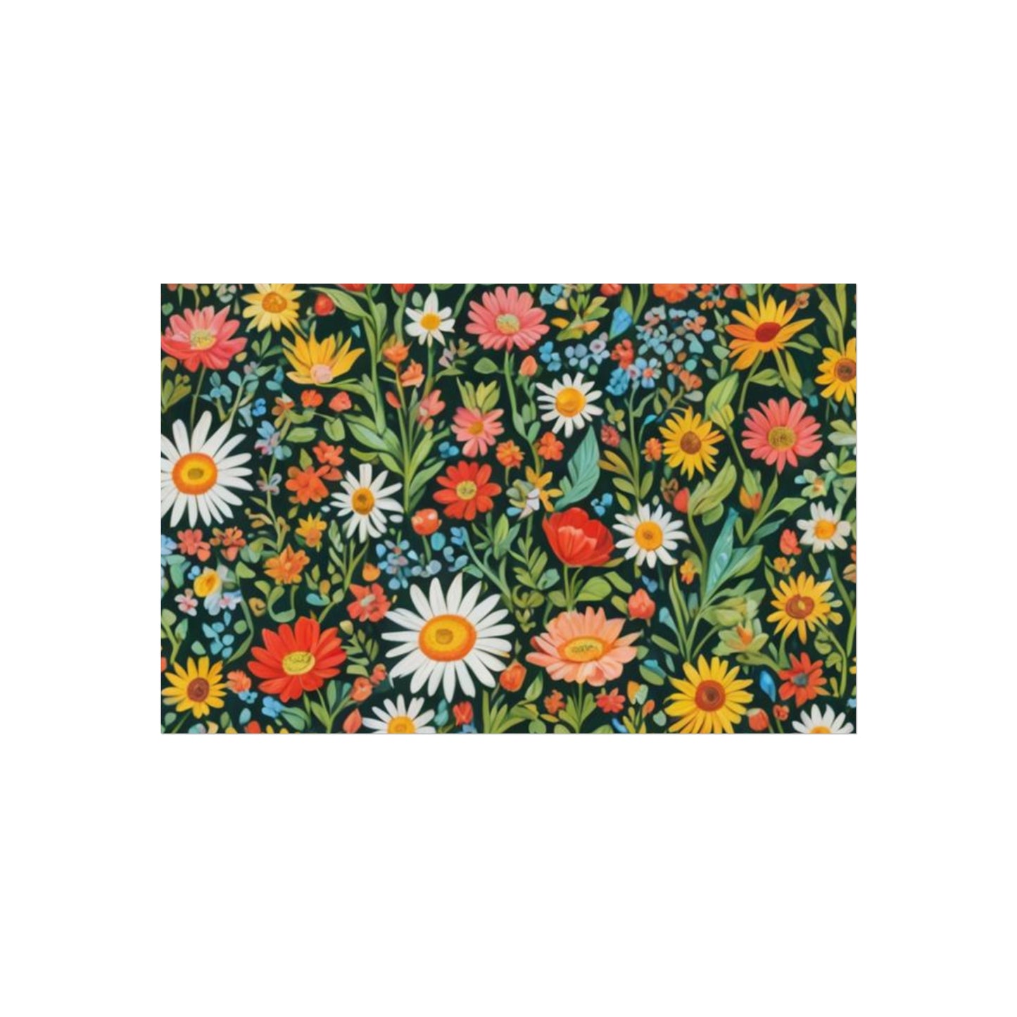 Funky Flowers Glicée Posters