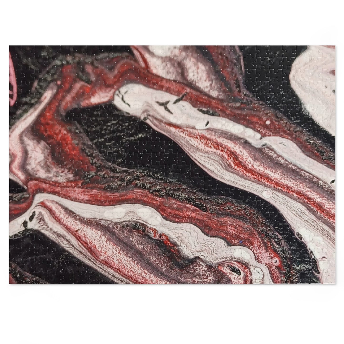 Abstract Waves Jigsaw Puzzle with Tin 6 variants upto 2000 pieces.