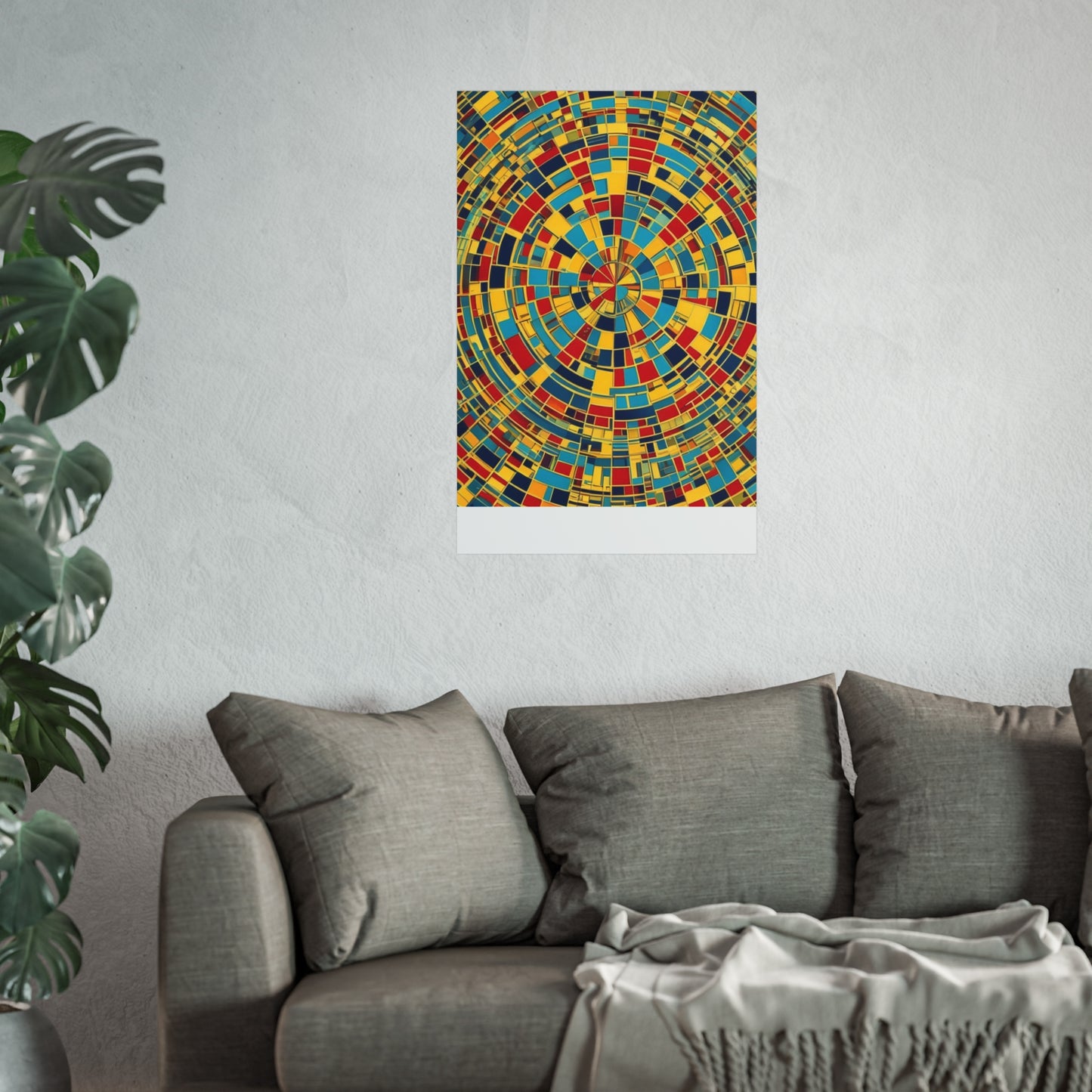 Colorful Abstract Giclée Postert various sizes.