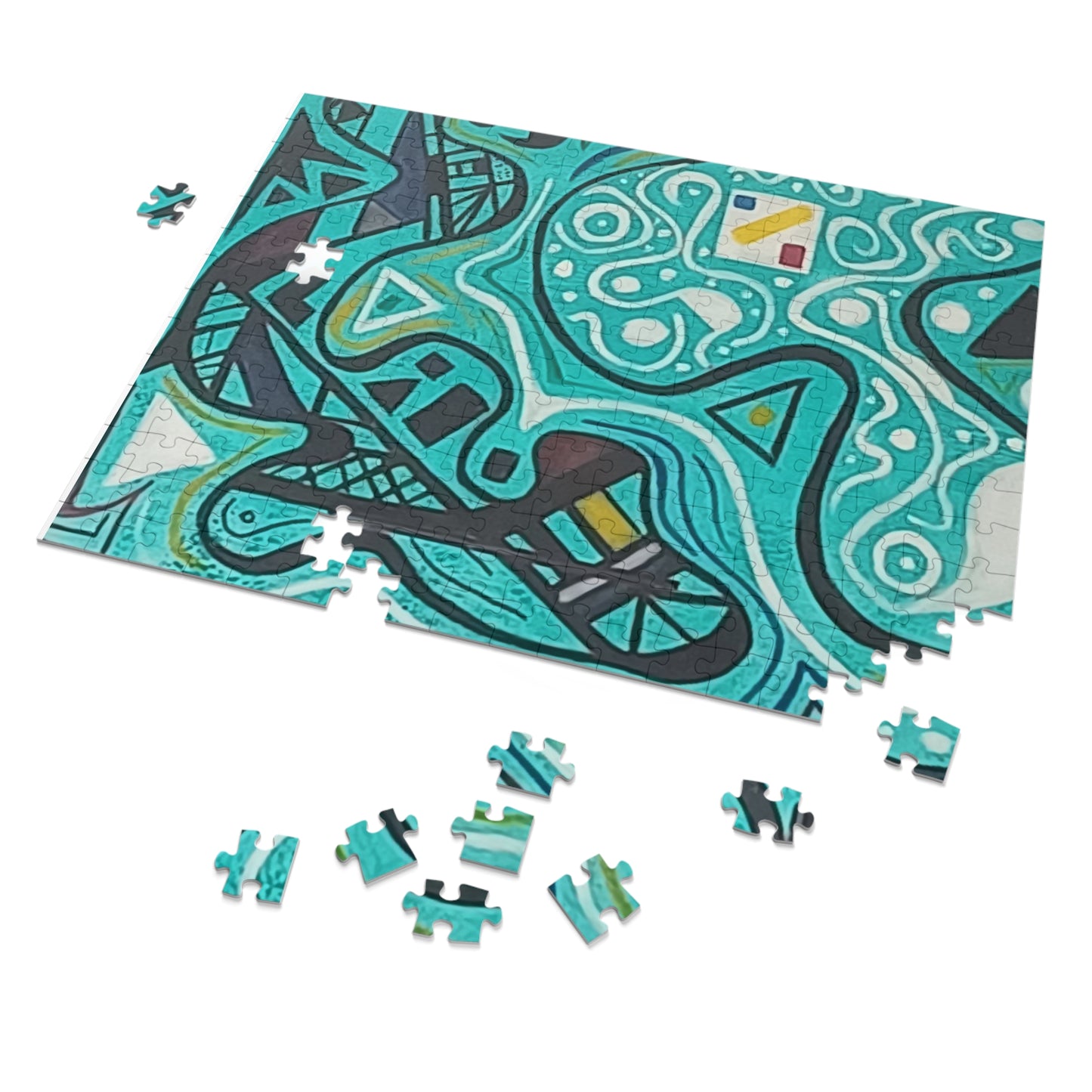 5.   Upto 2000 piece Abstract Jigsaw Puzzle with Tin