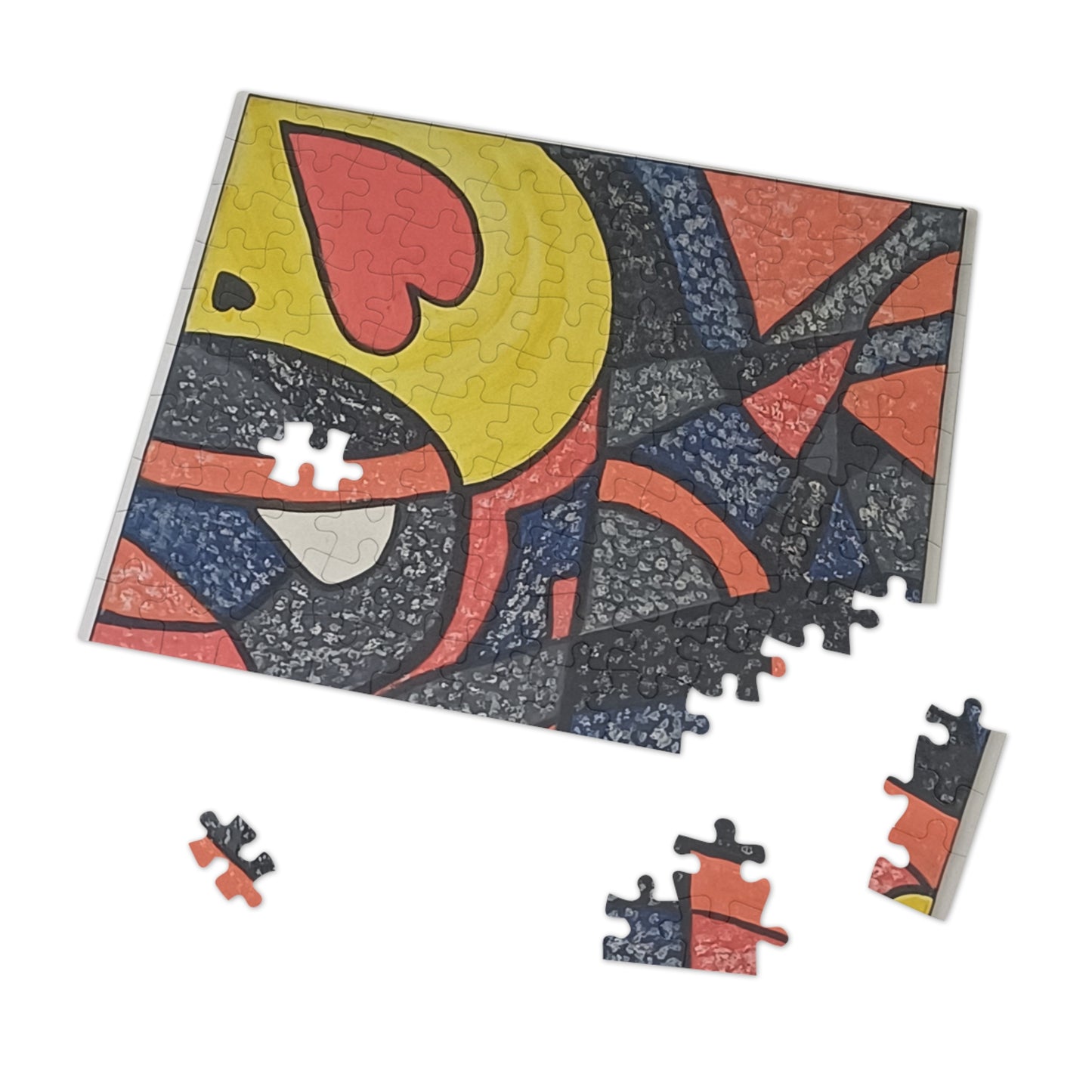 2 HEARTS  30 - 2000 pieces Abstract Puzzle in Tin.