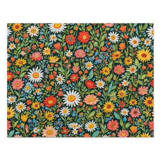 Funky Flowers Jigsaw Puzzle with Tin 30-2000 pieces