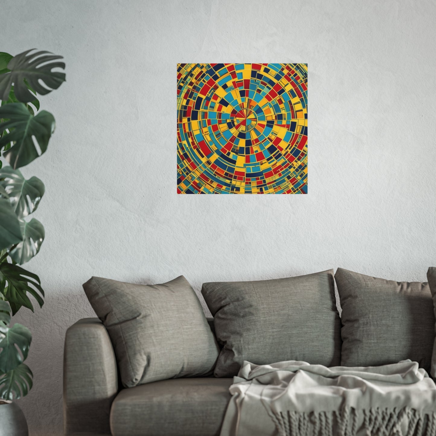 Colorful Abstract Giclée Postert various sizes.