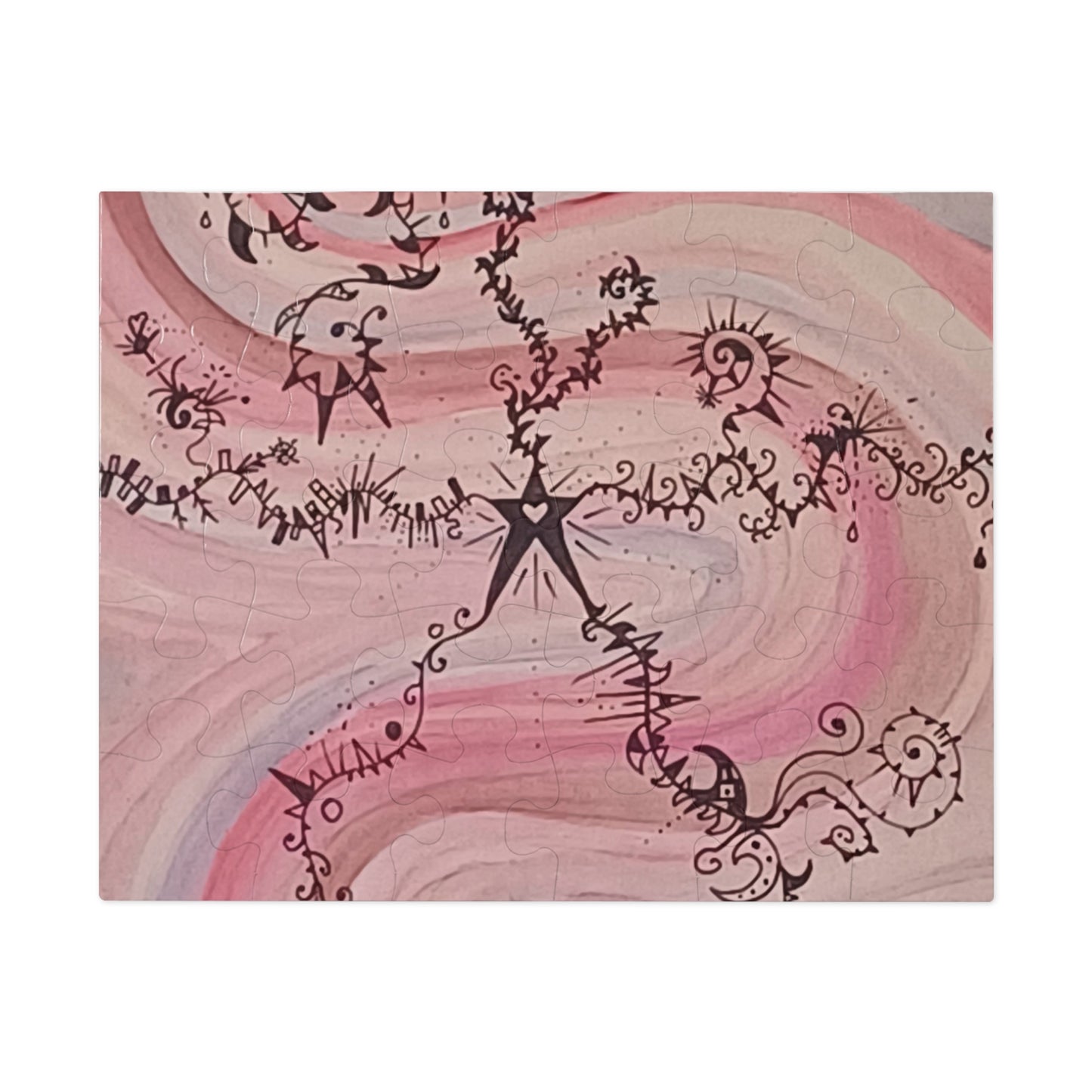 THEN YOU GROW UP.  30 - 2000 pieces Puzzle, Pink  Abstract Art