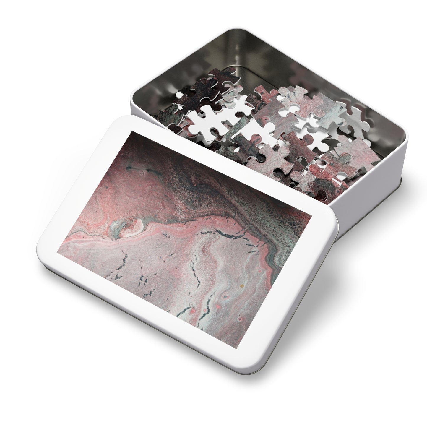 Abstract Pink Fine Art Jigsaw Puzzle with Tin - 6 variants  upto 2000 pieces