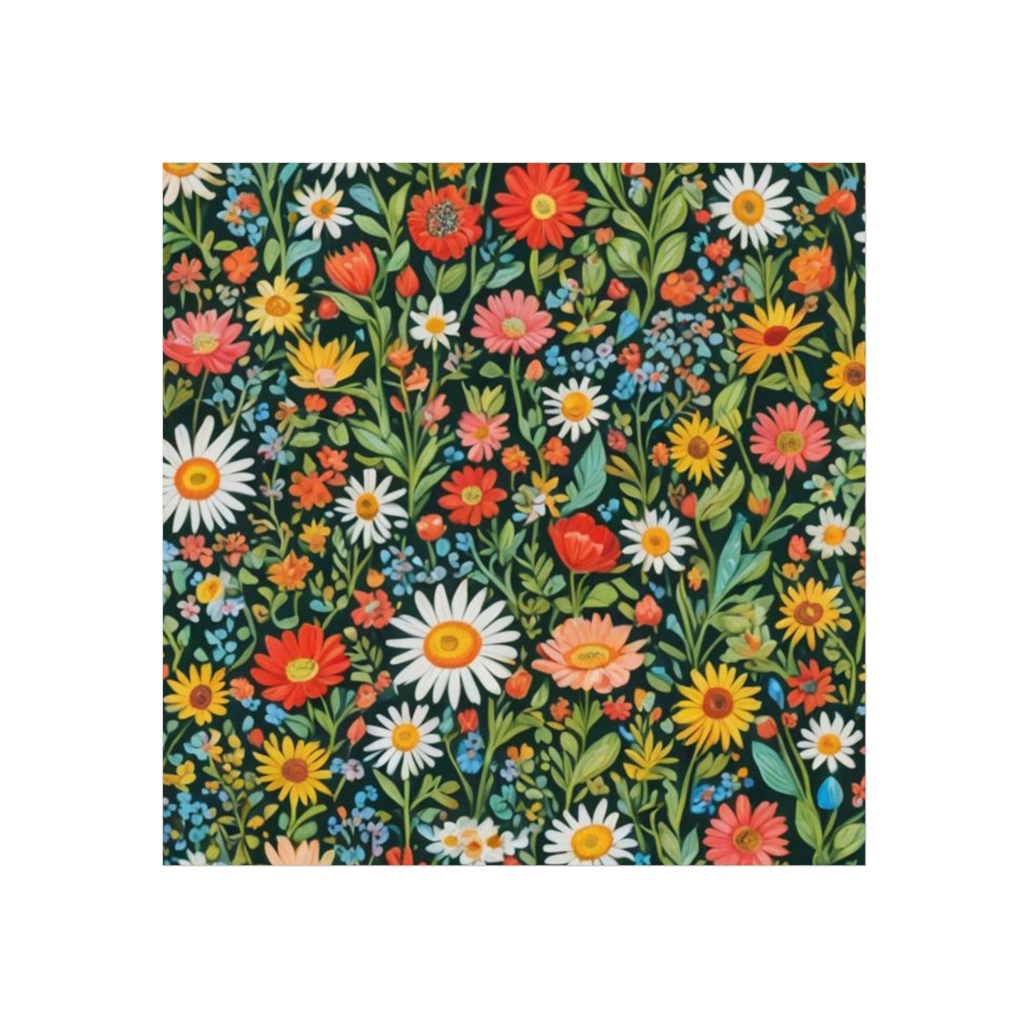 Funky Flowers Glicée Posters