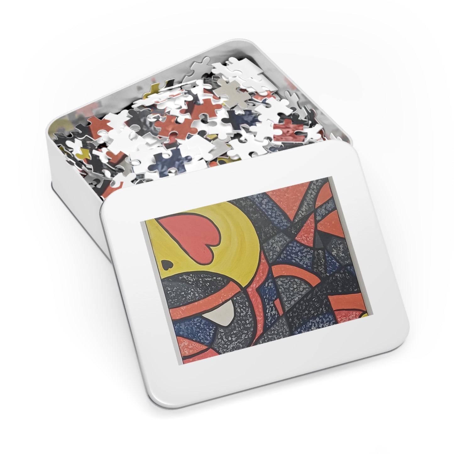 2 HEARTS  30 - 2000 pieces Abstract Puzzle in Tin.